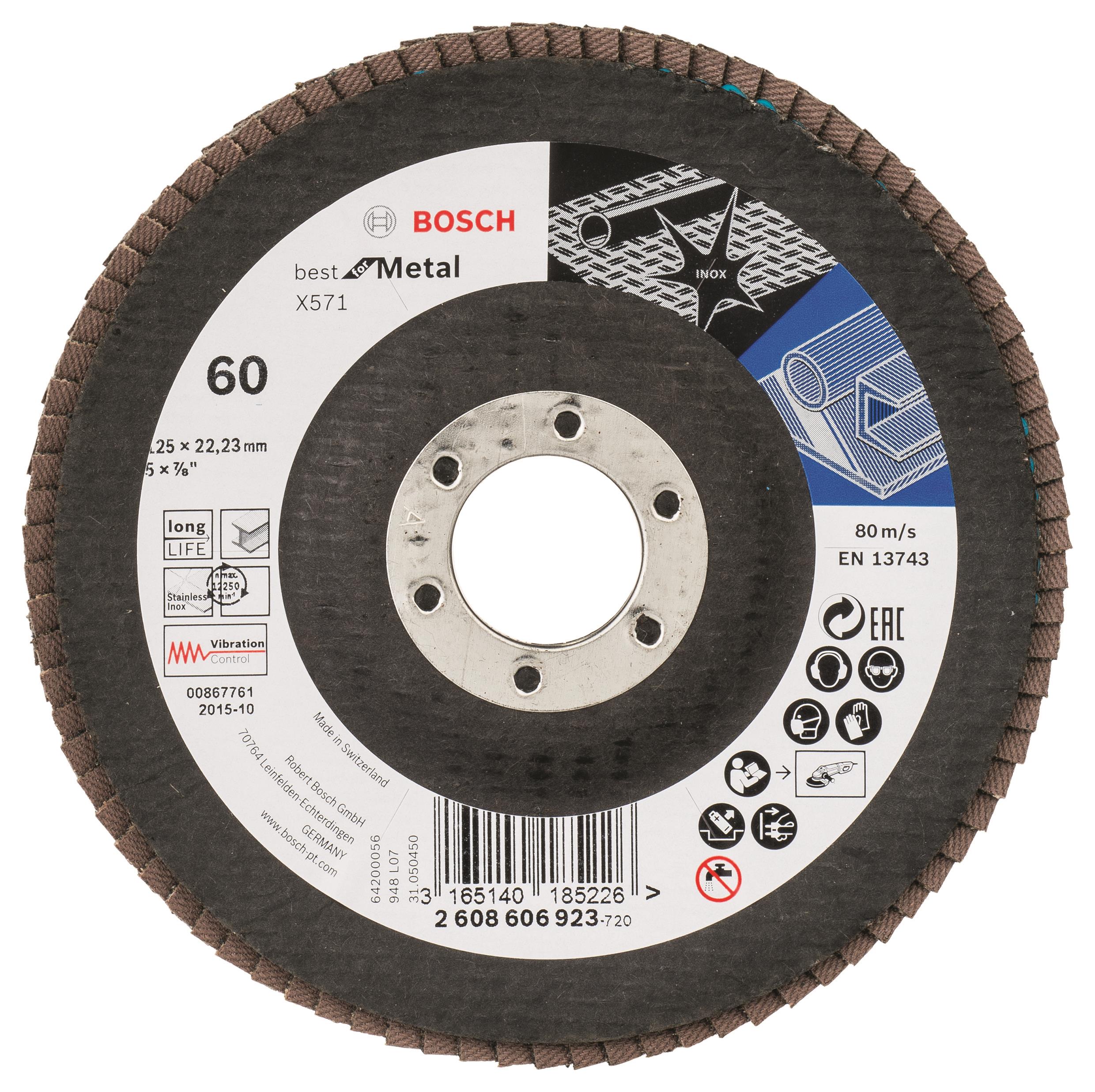 BOSCH Lamelový brúsny kotúč X571, Best for Metal 2.608.606.923