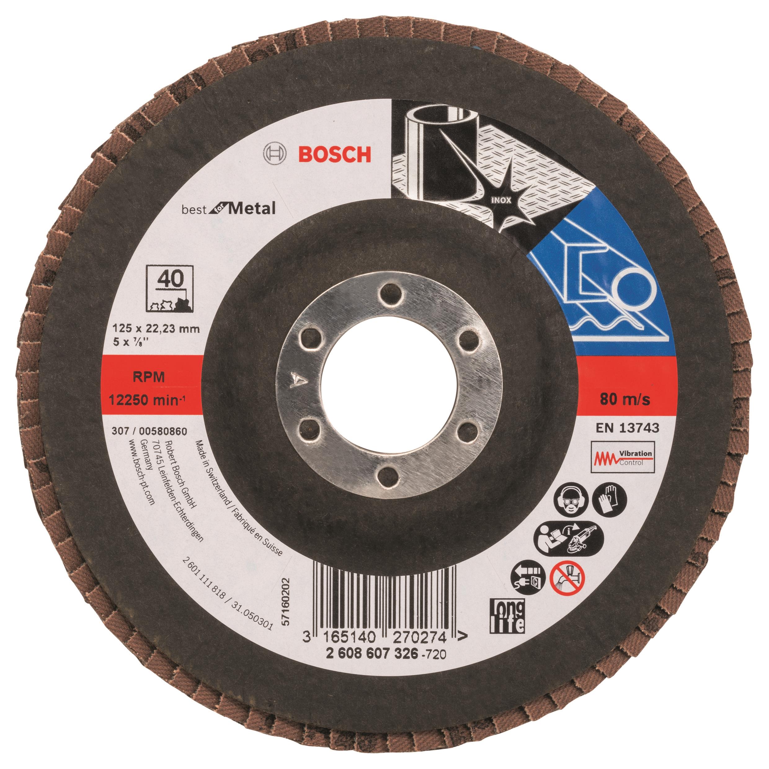 BOSCH Lamelový brúsny kotúč X571, Best for Metal 2.608.607.326
