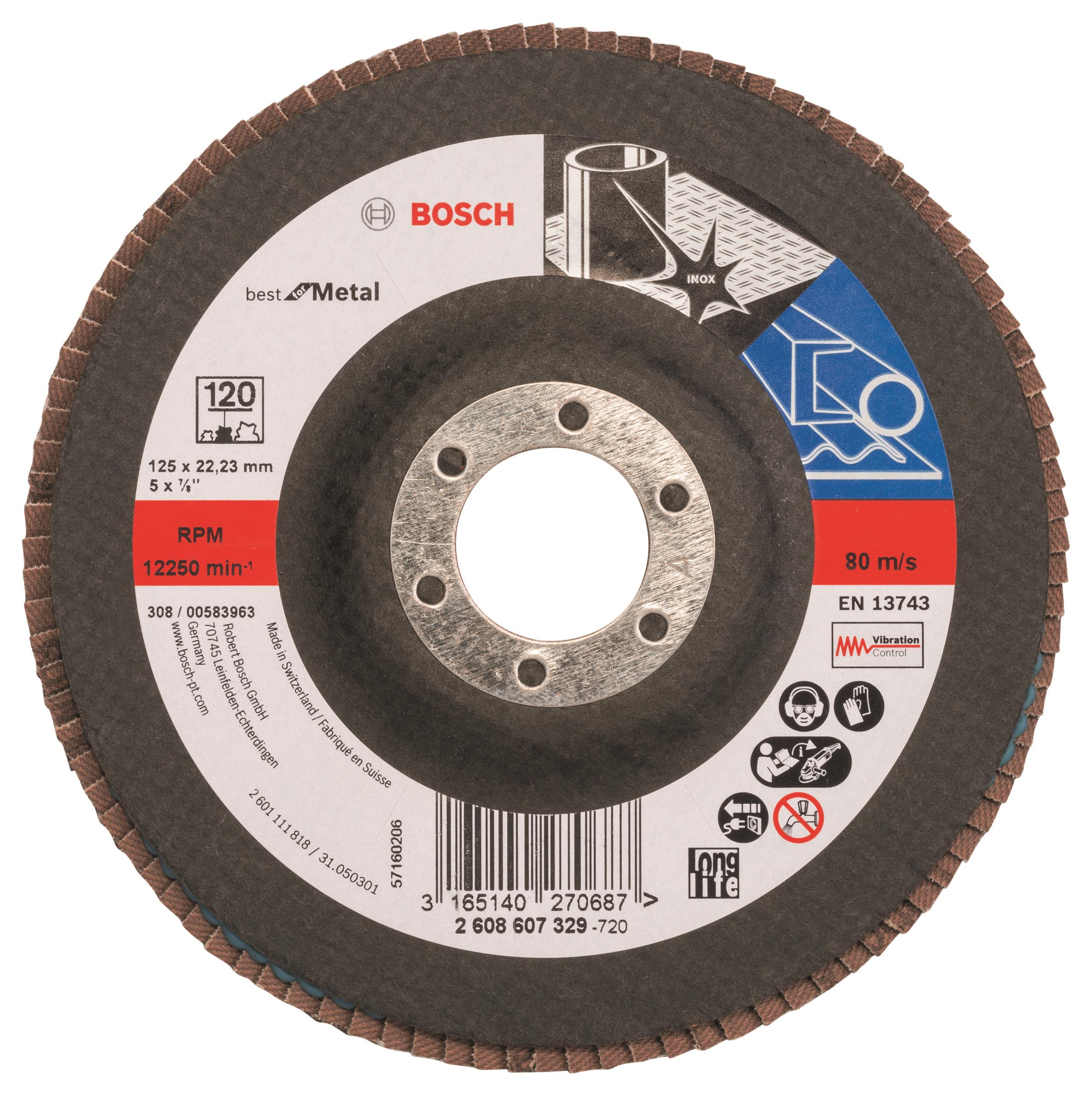 BOSCH Lamelový brúsny kotúč X571, Best for Metal 2.608.607.329