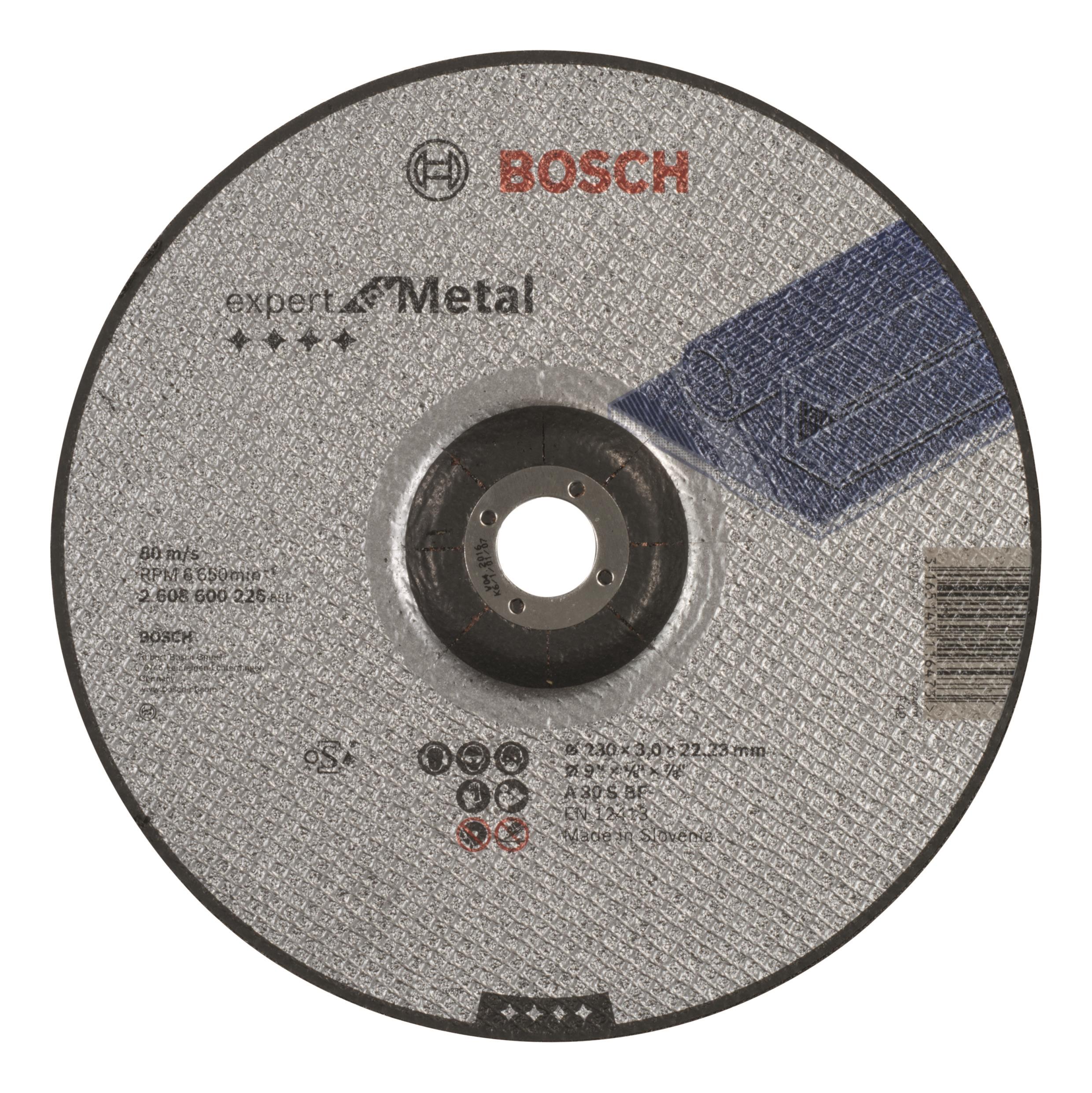 BOSCH Deliaci kotúč profilovaný Expert for Metal A 30 S BF, 230 mm, 3,0 mm 2.608.600.226