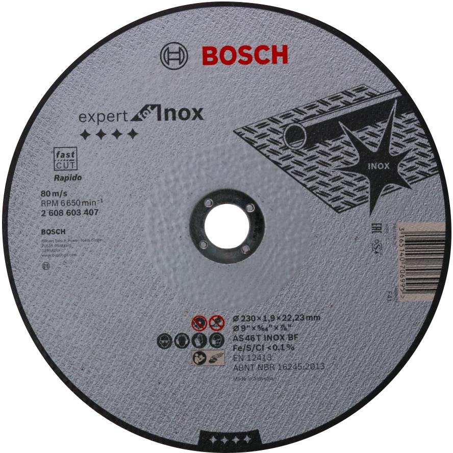 BOSCH Deliaci kotúč rovný Expert for Inox - Rapido AS 46 T INOX BF, 230 mm, 1,9 mm 2.608.603.407