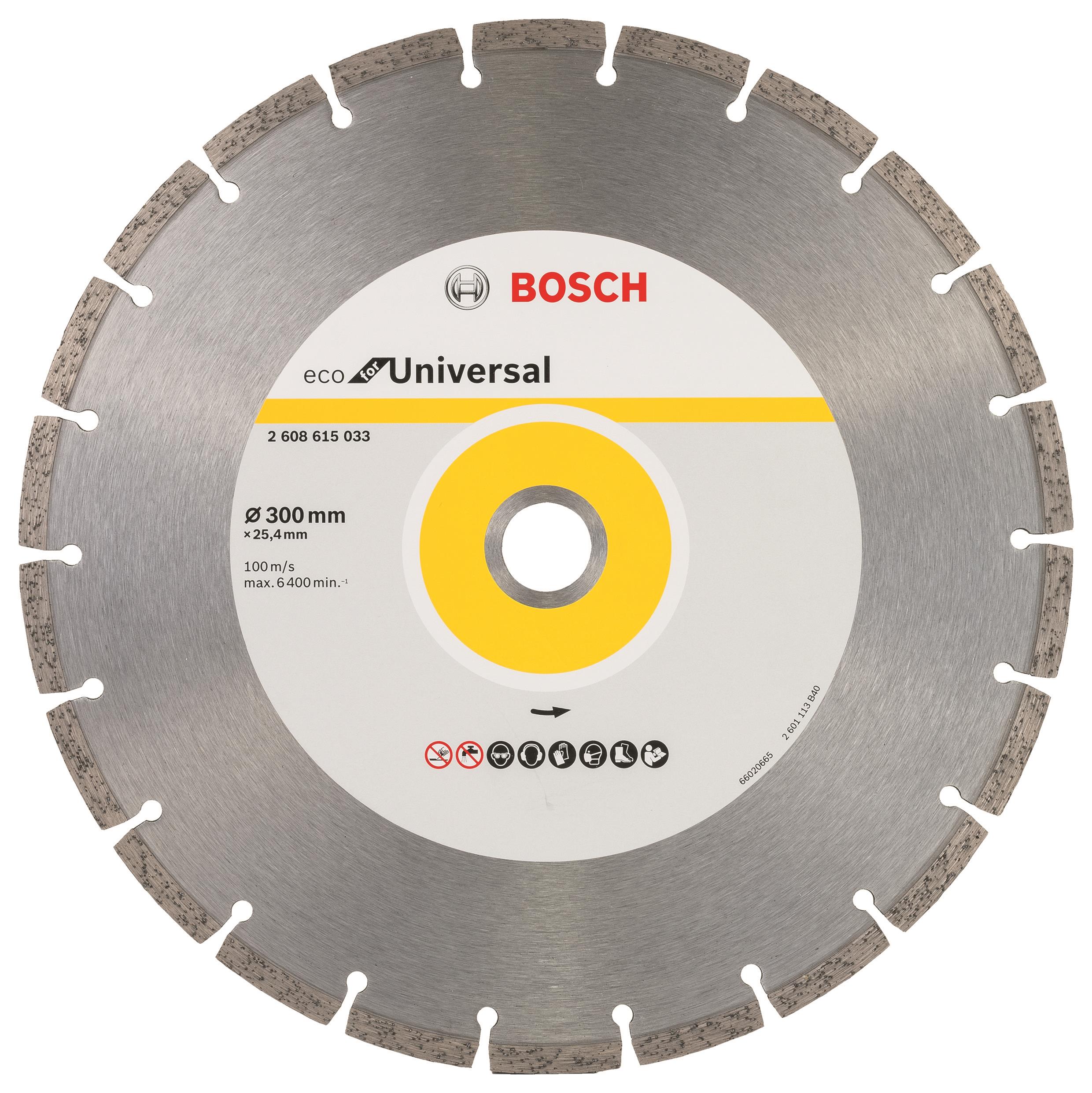 BOSCH Diamantový deliaci kotúč ECO For Universal 300 × 25,4 × 3,2 × 8 mm 2.608.615.033