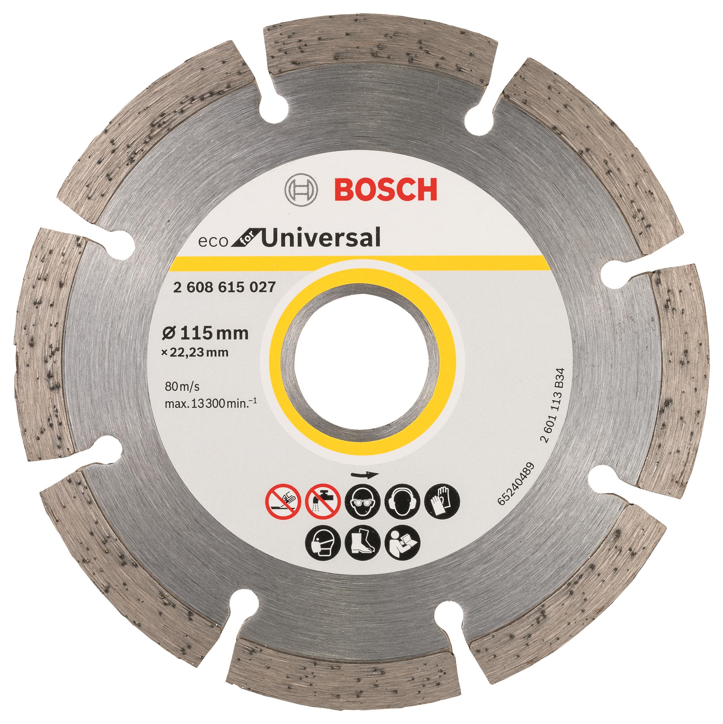 BOSCH Diamantový deliaci kotúč ECO For Universal 115 × 22,23 × 2,0 × 7 mm 2.608.615.040