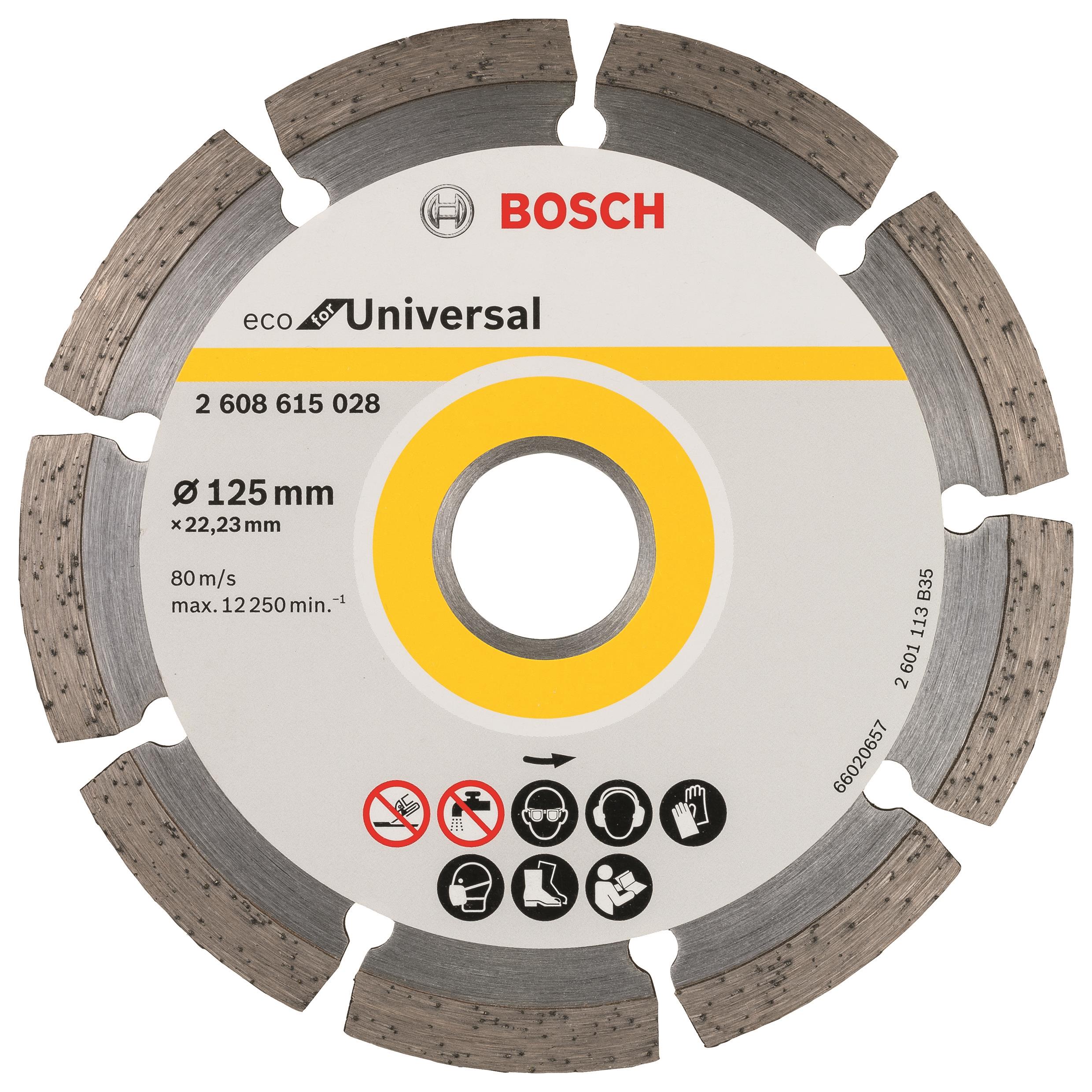 BOSCH Diamantový deliaci kotúč ECO For Universal 125 × 22,23 × 2,0 × 7 mm 2.608.615.041