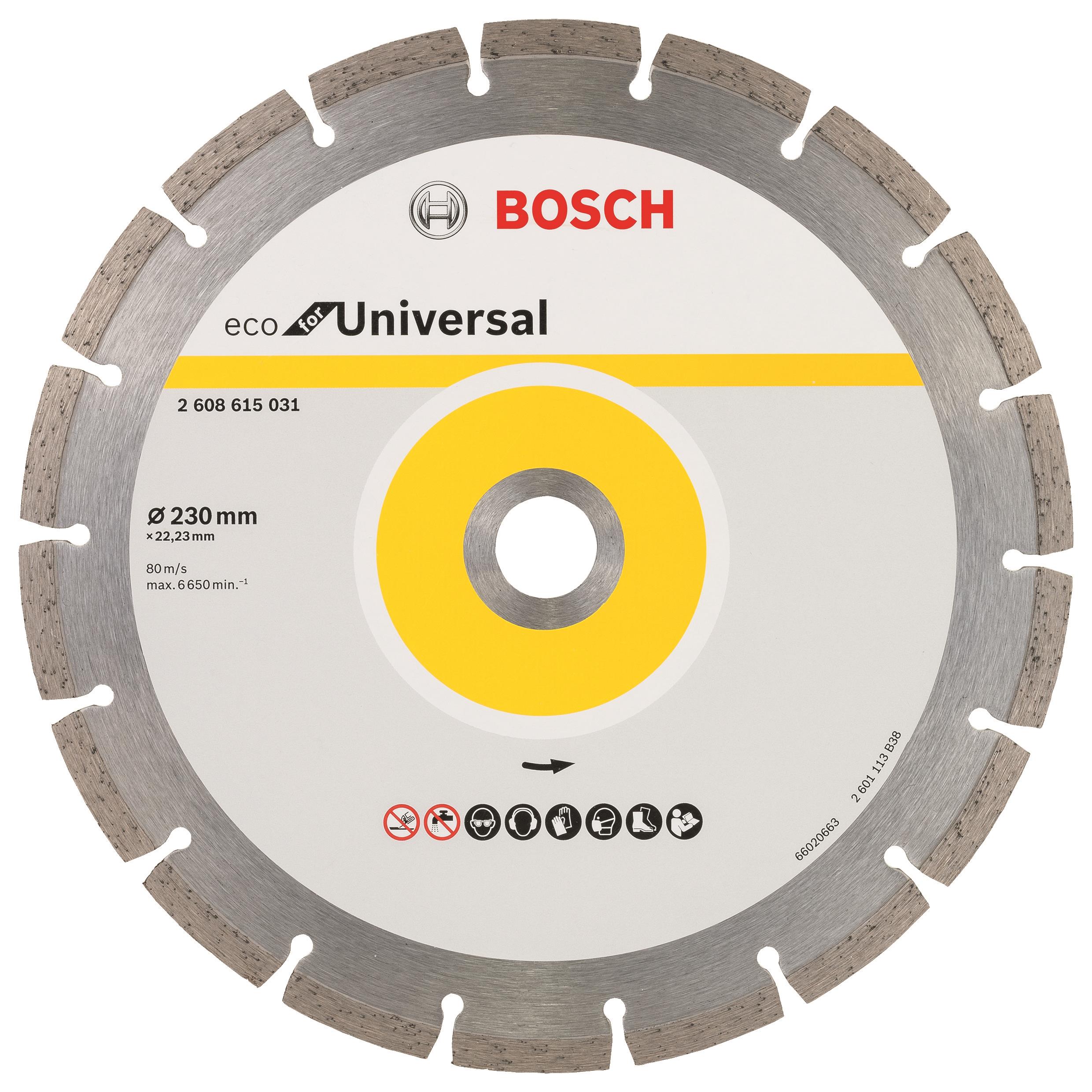 BOSCH Diamantový deliaci kotúč ECO For Universal 230 × 22,23 × 2,6 × 7 mm 2.608.615.044