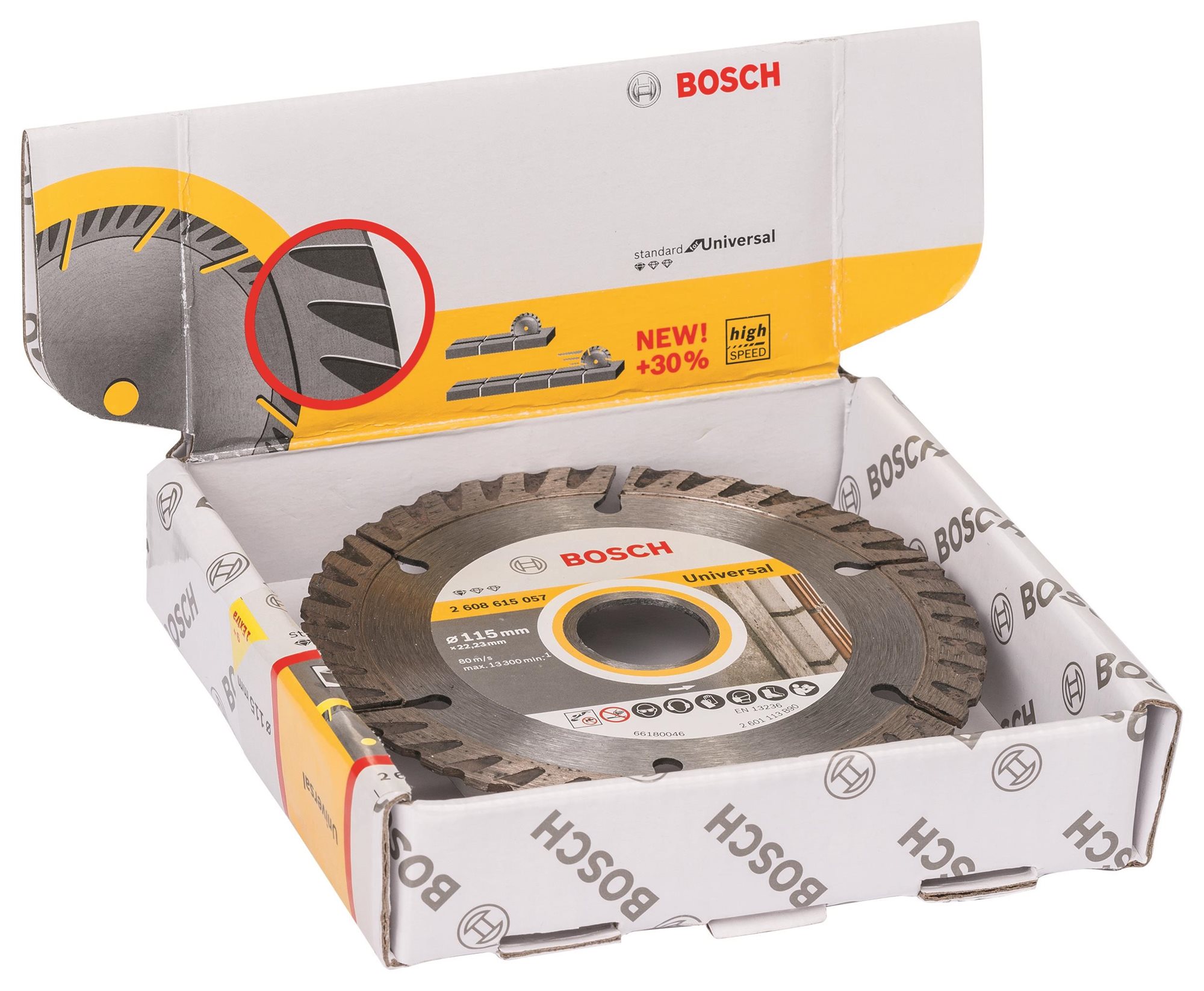 BOSCH Diamantový deliaci kotúč Standard for Universal 115 × 22,23 (balenie 10 ks) 2.608.615.058