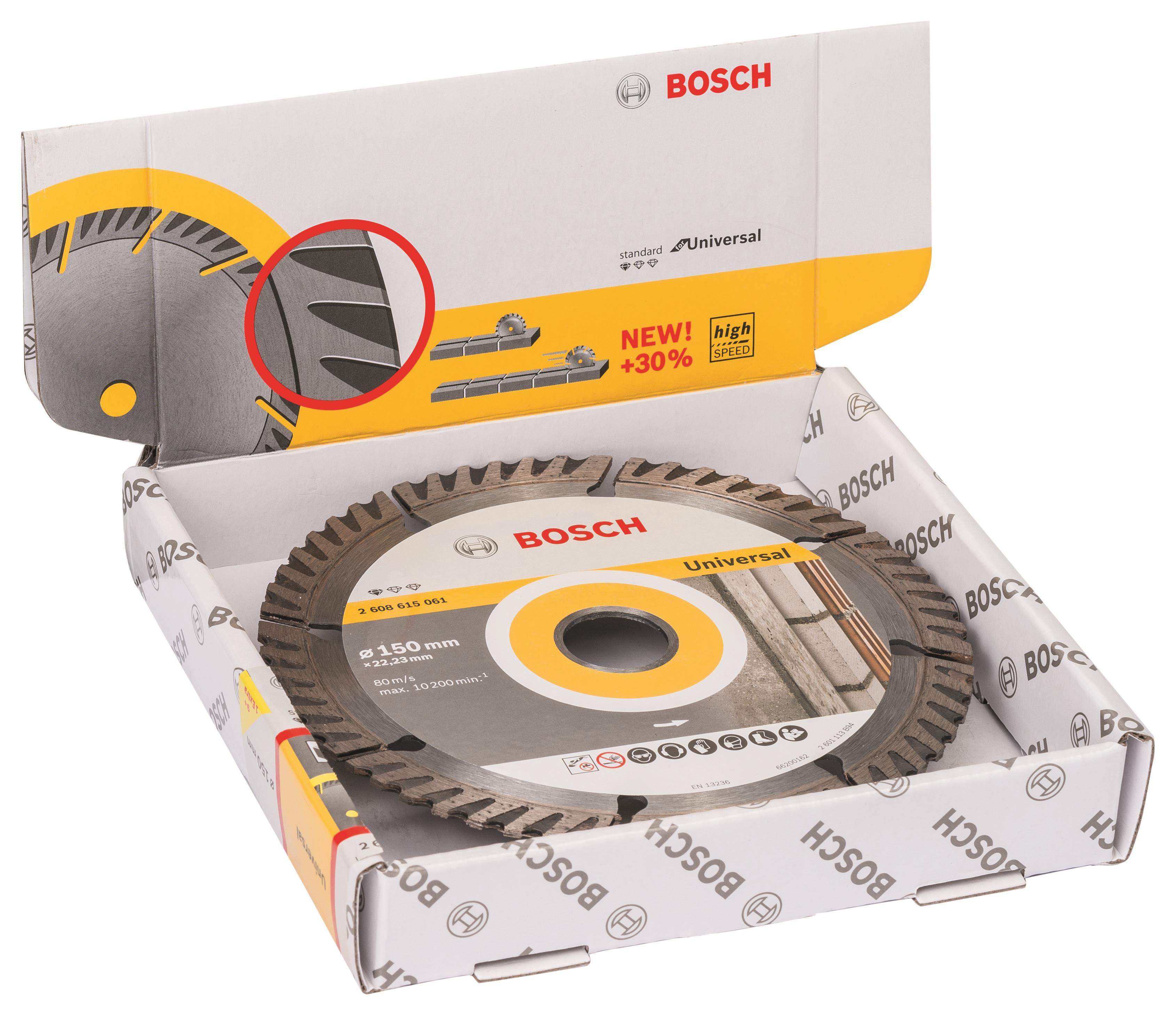 BOSCH Diamantový deliaci kotúč Standard for Universal 150 × 22,23 (balenie 10 ks) 2.608.615.062