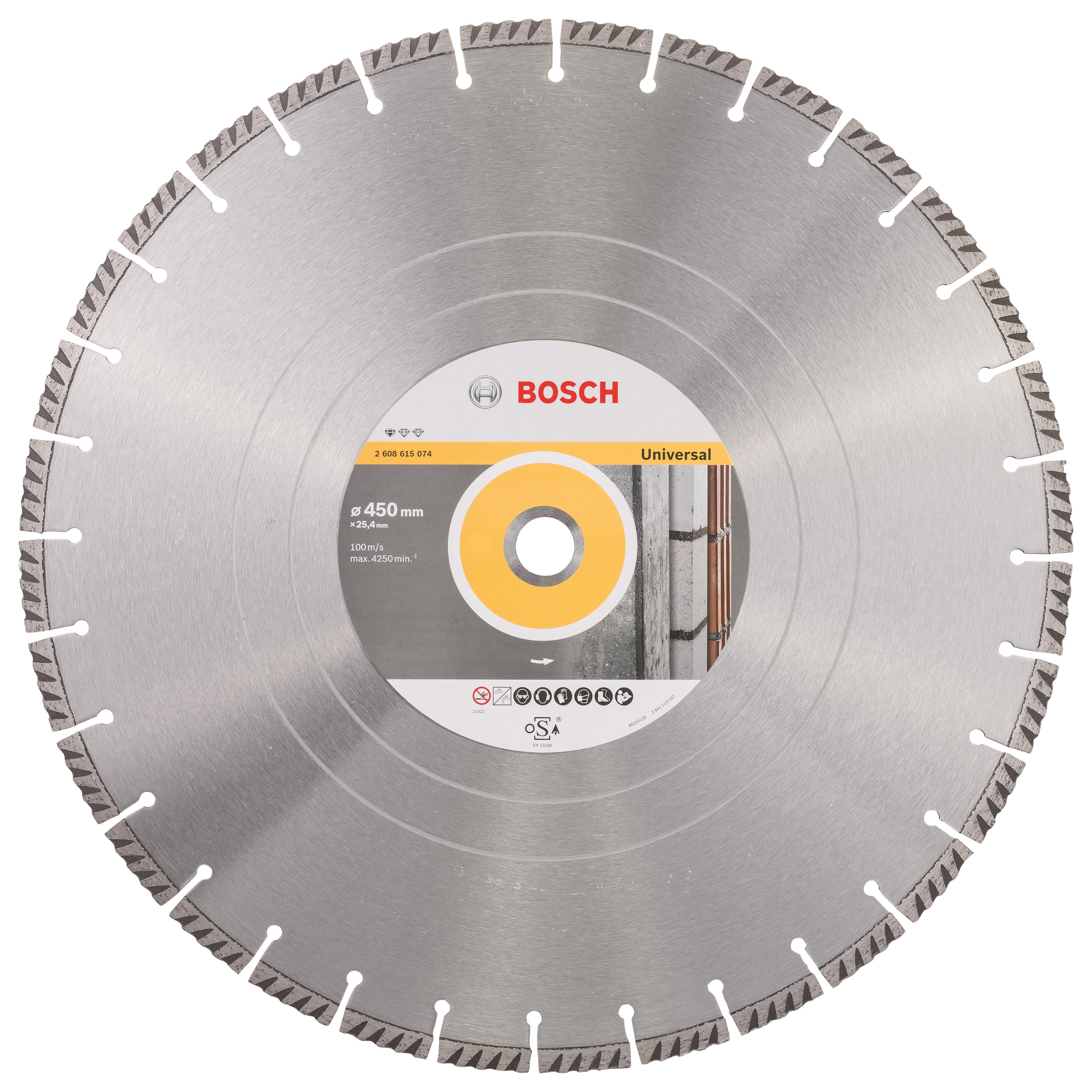 BOSCH Diamantový deliaci kotúč Standard for Universal 450 × 25,4 2.608.615.074