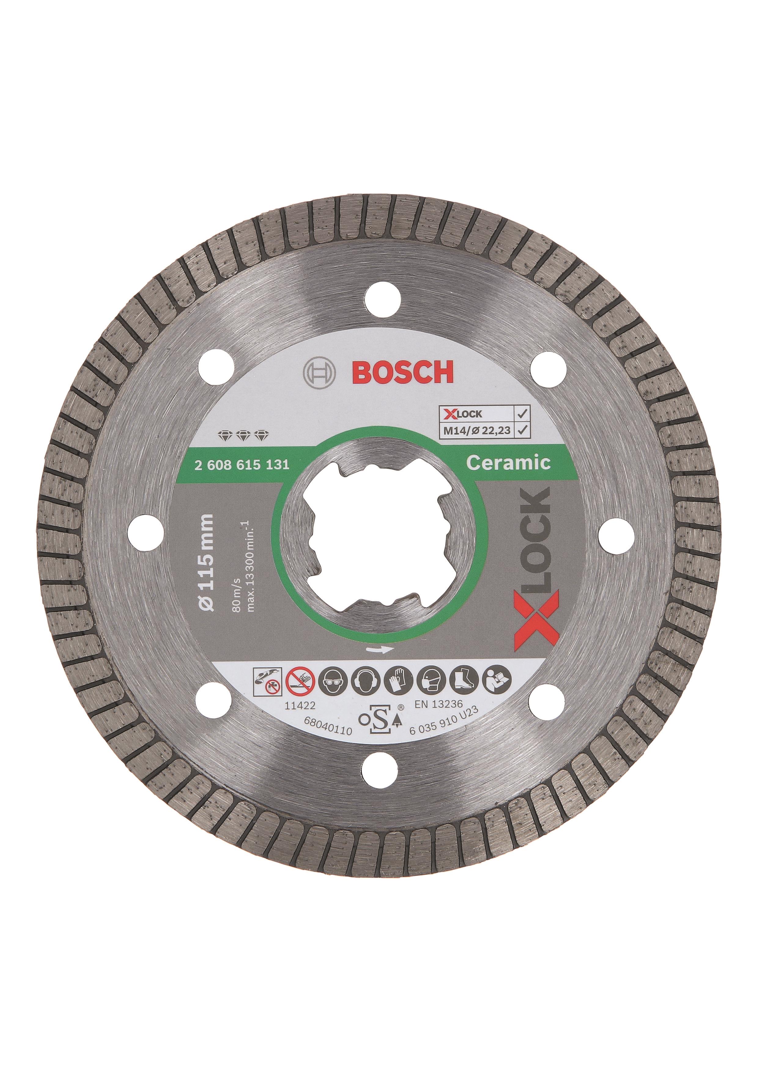 BOSCH Best for Ceramic Extraclean Turbo systému X-LOCK, 115 × 22,23 × 1,4 × 7 2.60