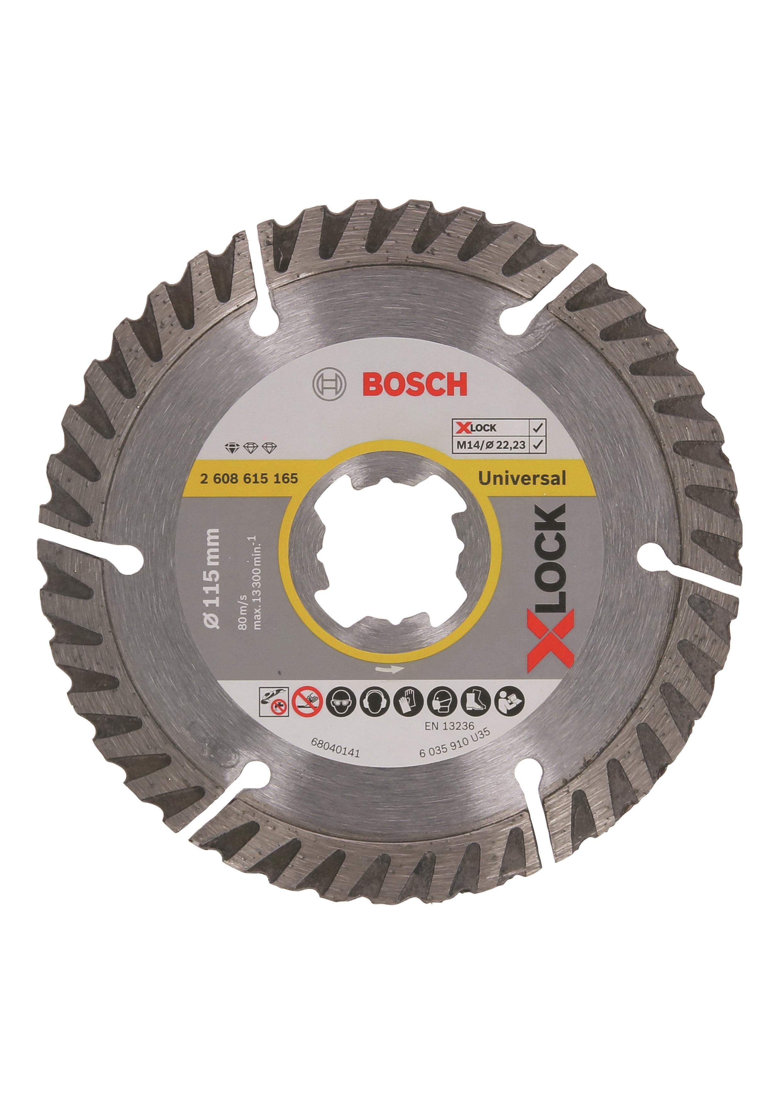 BOSCH X-LOCK Standard for Universal, 115 × 22,23 × 2 × 10 2.608.615.165