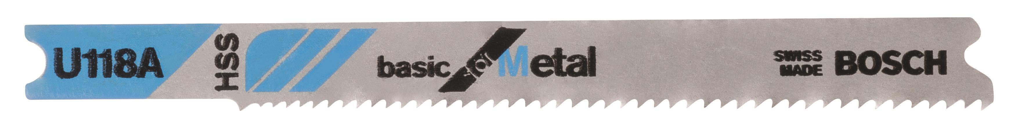 BOSCH Pílový plátok do kmitacej píly 3 ks U118A 2.608.631.511