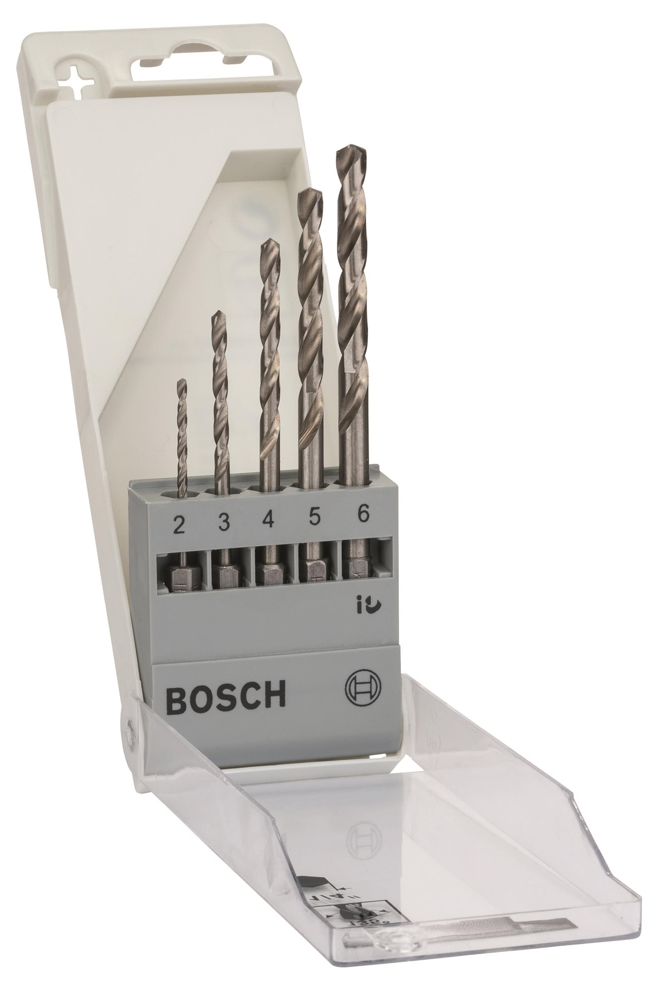 BOSCH Súprava špirálových vrtákov do kovu HSS-G, DIN 338 2 – 6 mm, 5 kusov 2.608.595.517