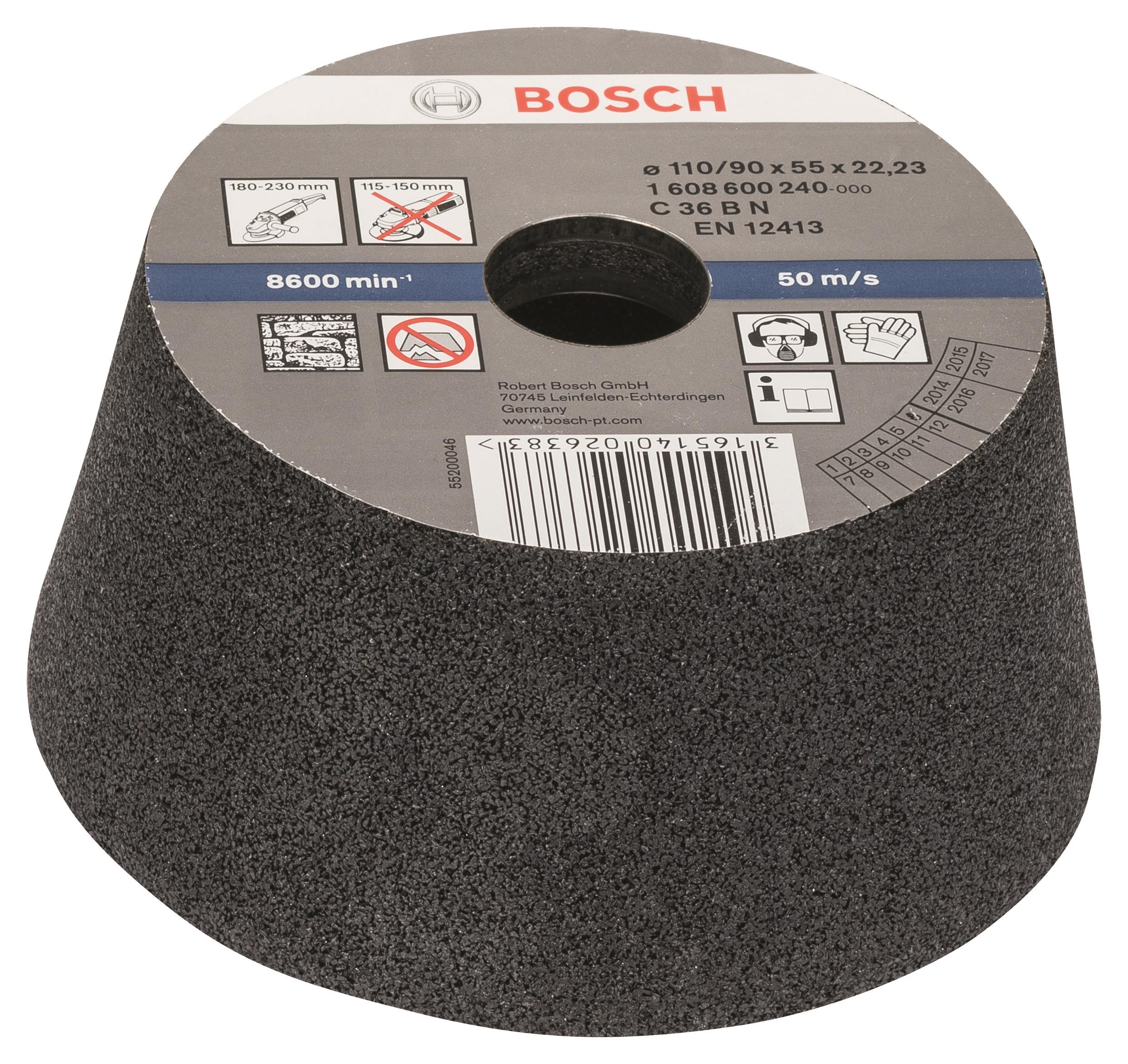 BOSCH Hrncový brúsny kotúč – kameň/betón 30 1.608.600.240