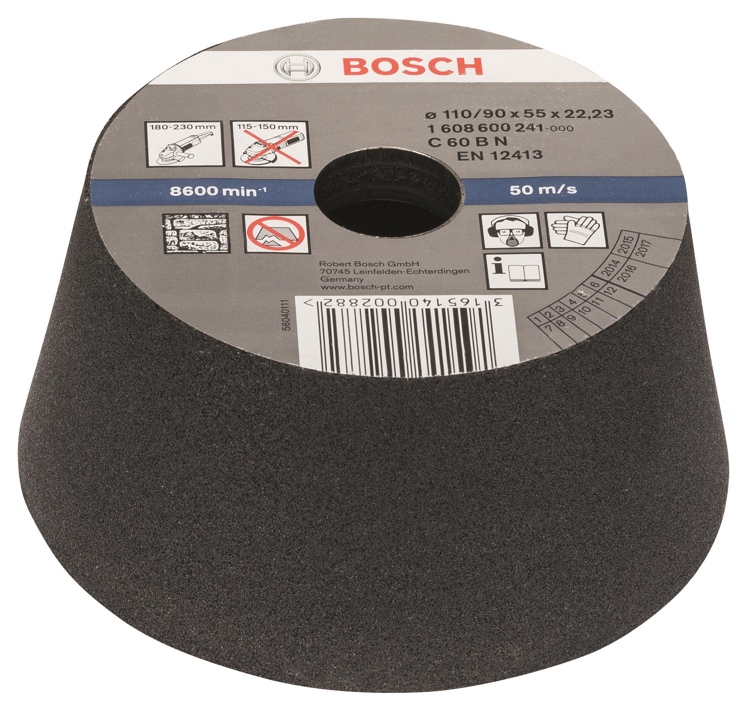 BOSCH Hrncový brúsny kotúč – kameň/betón 90 mm, 110 mm, 55 mm, 54 1.608.600.241
