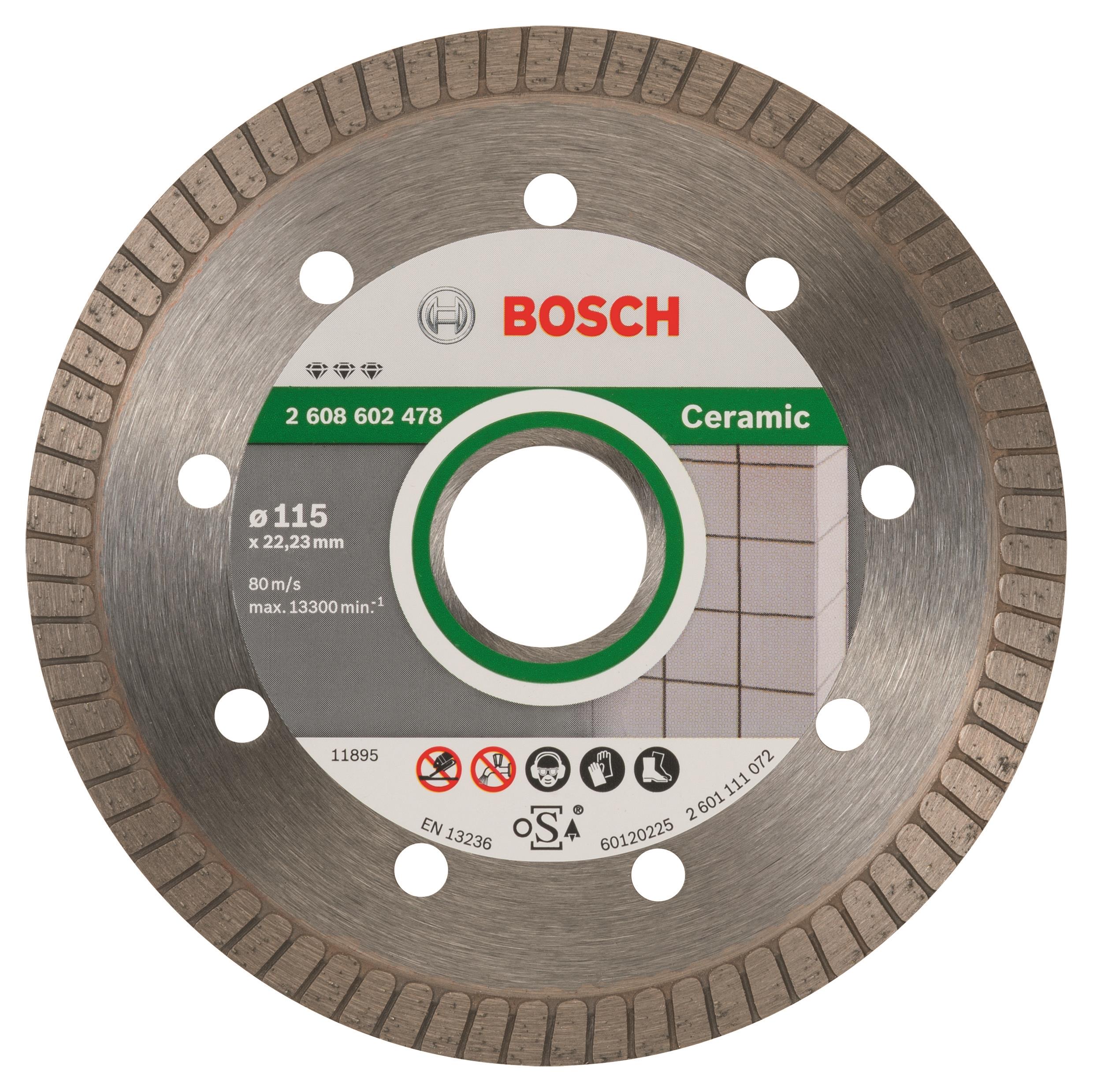 BOSCH Best for Ceramic Extra-Clean Turbo 115 × 22,23 × 1,4 × 7 mm 2.608.602.478