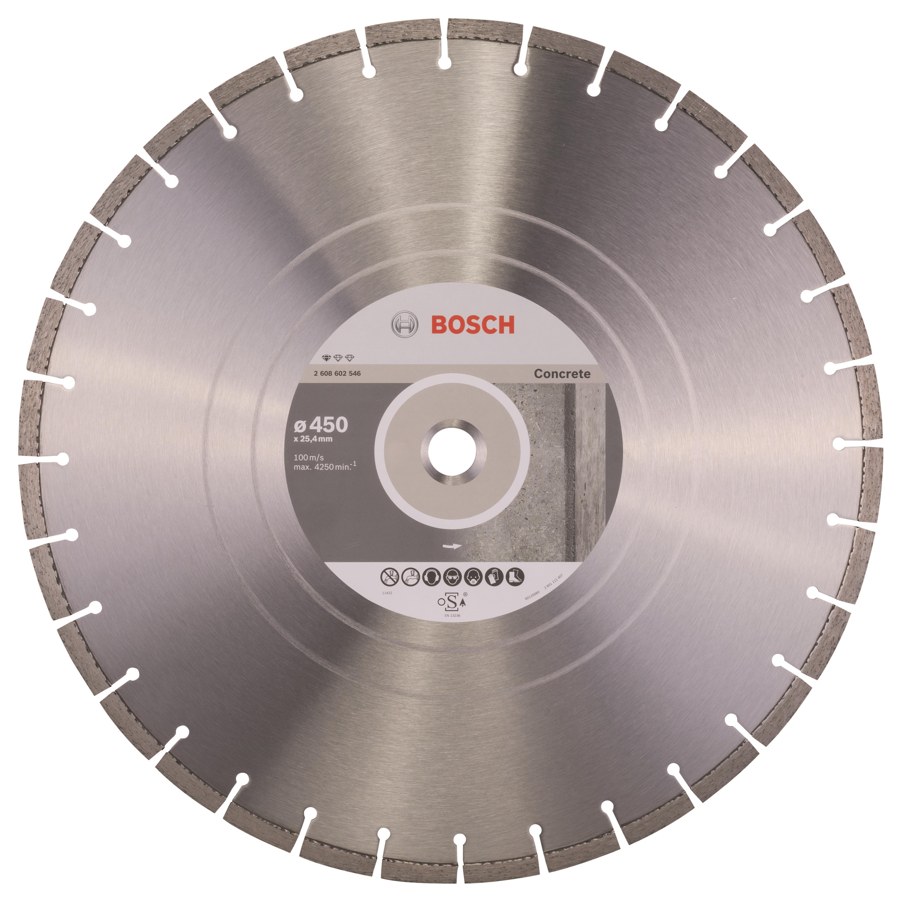 BOSCH Diamantový deliaci kotúč Standard for Concrete 450 × 25,40 × 3,6 × 10 mm 2.608.602.546