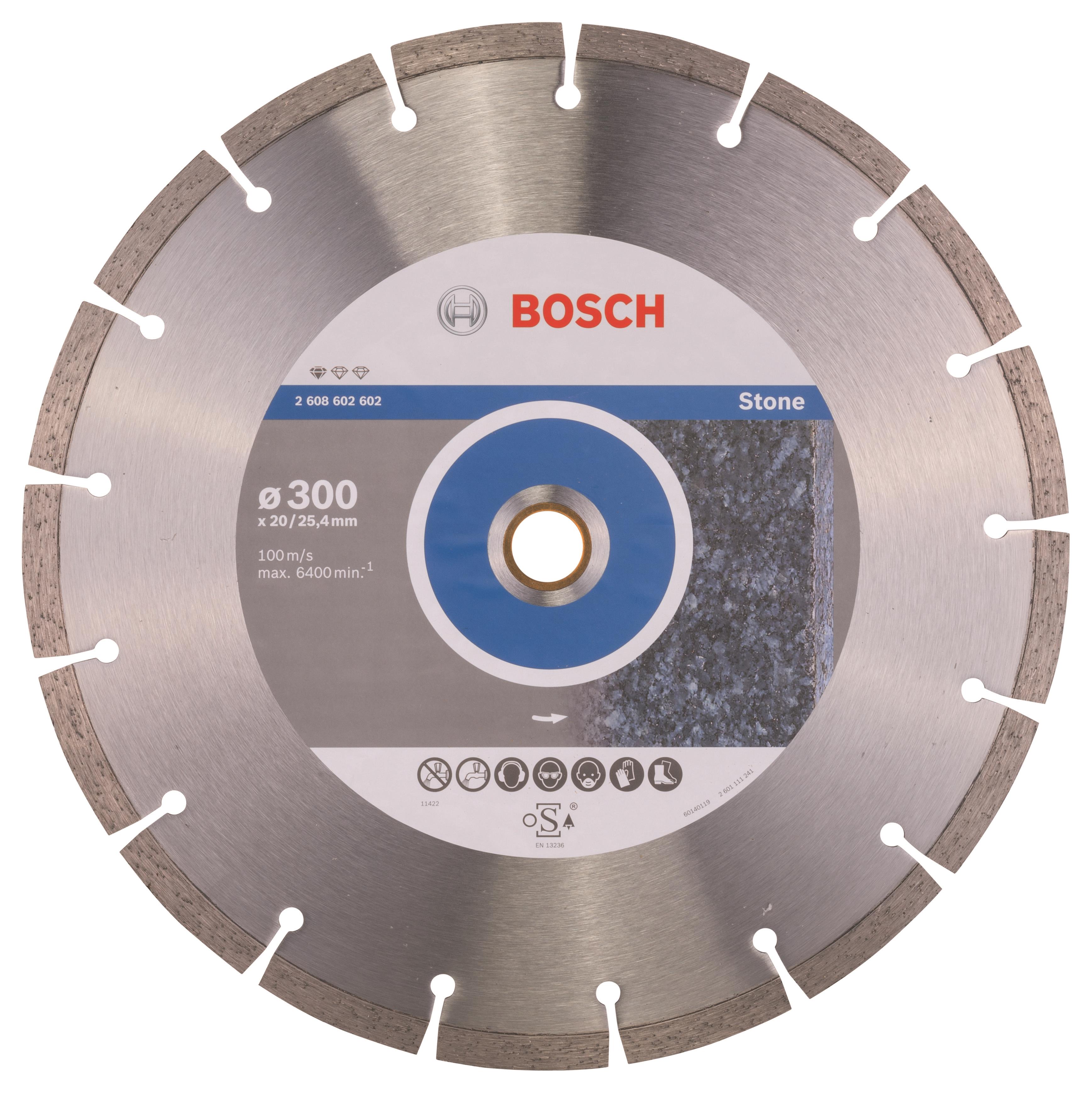 BOSCH Diamantový deliaci kotúč Standard for Stone 300 × 20/25,40 × 3,1 × 10 mm 2.608.602.602