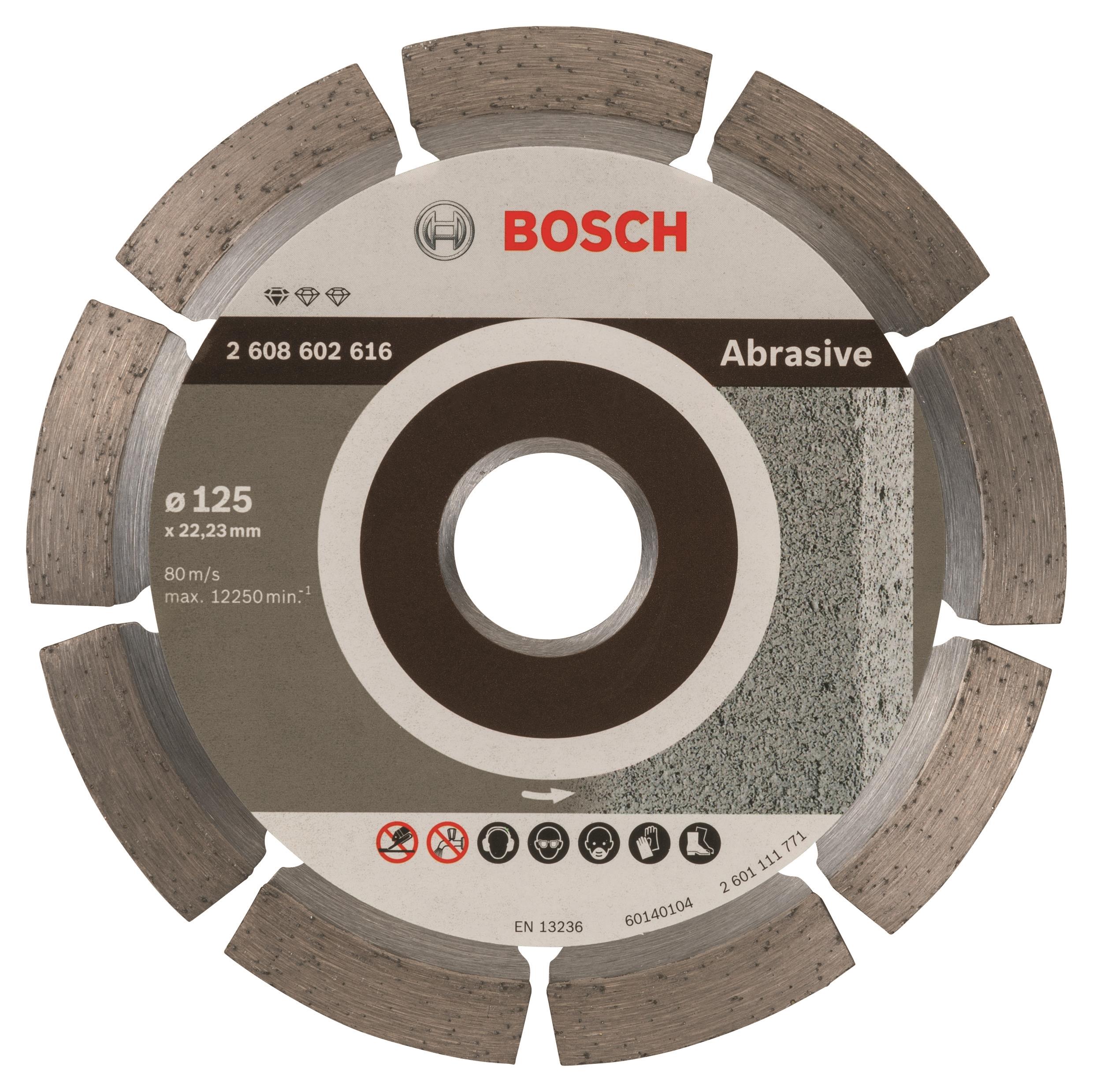 BOSCH Diamantový deliaci kotúč Standard for Abrasive 125 × 22,23 × 6 × 7 mm 2.608.602.616