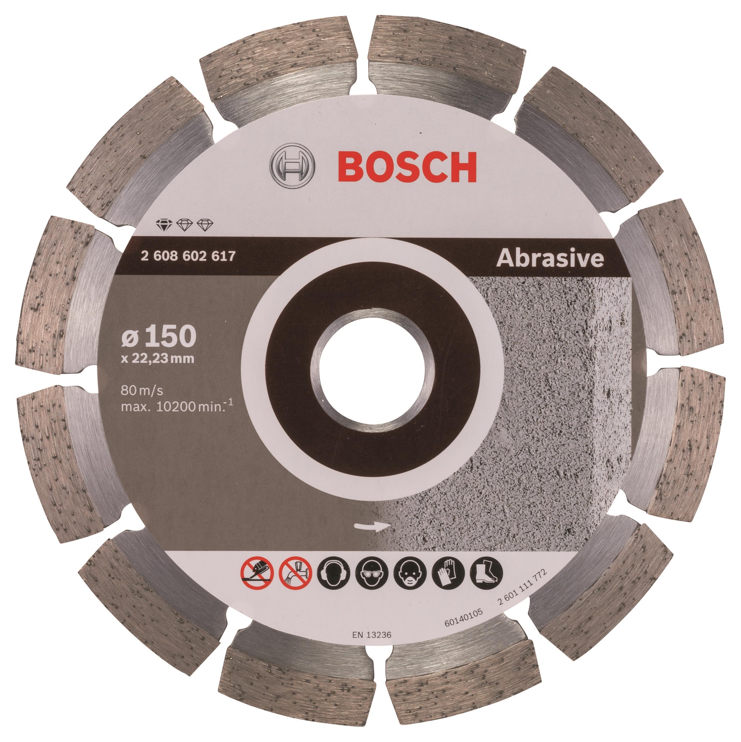 BOSCH Diamantový deliaci kotúč Standard for Abrasive 150 × 22,23 × 2 × 10 mm 2.608.602.617