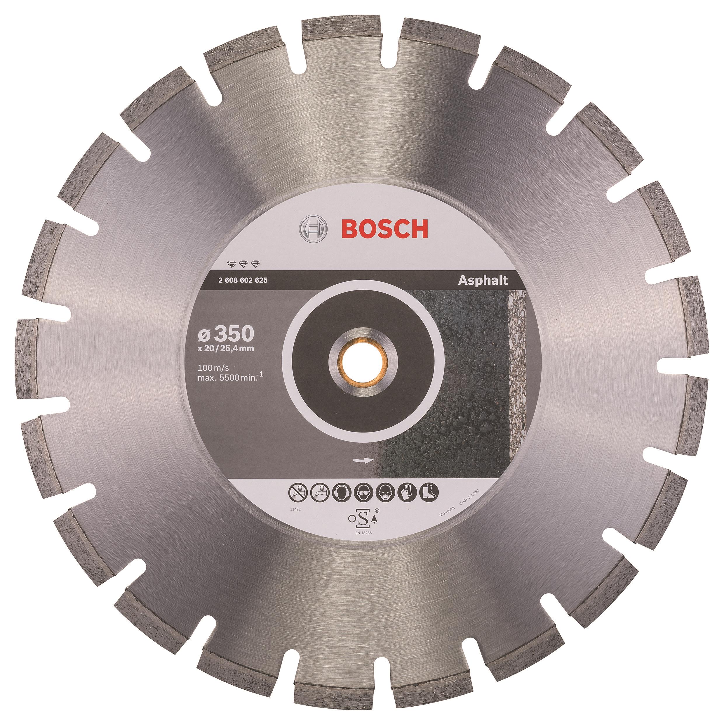 BOSCH Diamantový deliaci kotúč Standard for Asphalt 350 × 20/25,40 × 3,2 × 10 mm 2.608.602.625
