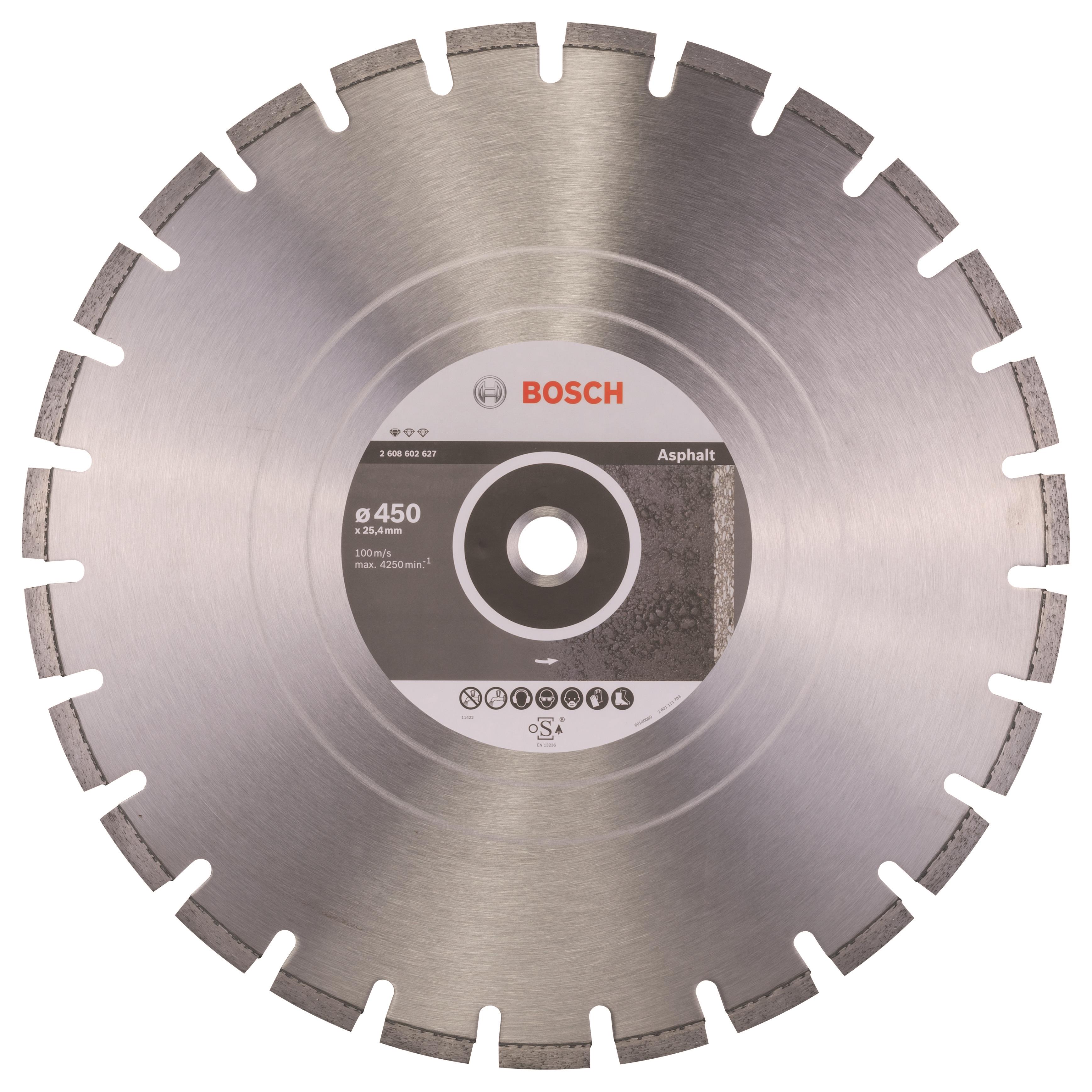 BOSCH Diamantový deliaci kotúč Standard for Asphalt 450 × 25,40 × 3,2 × 10 mm 2.608.602.627