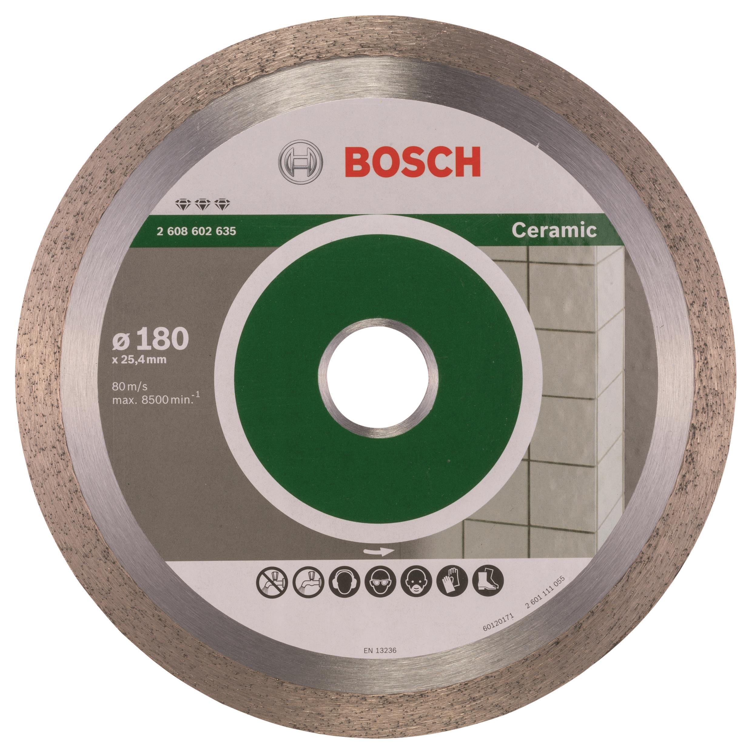 BOSCH Diamantový deliaci kotúč Best for Ceramic 180 × 25,40 × 2,2 × 10 mm 2.608.602.635
