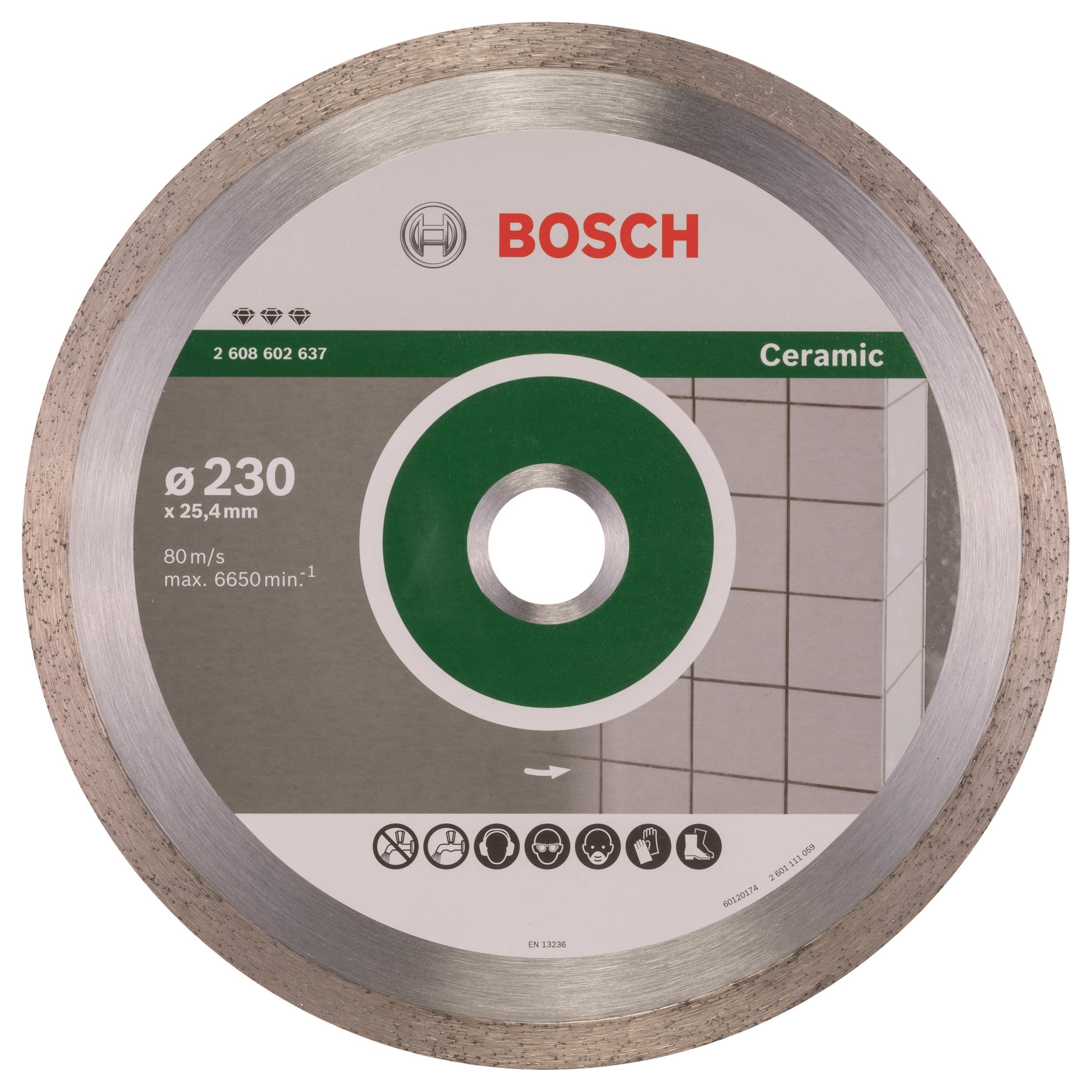 BOSCH Diamantový deliaci kotúč Best for Ceramic 230 × 25,40 × 2,4 × 10 mm 2.608.602.637