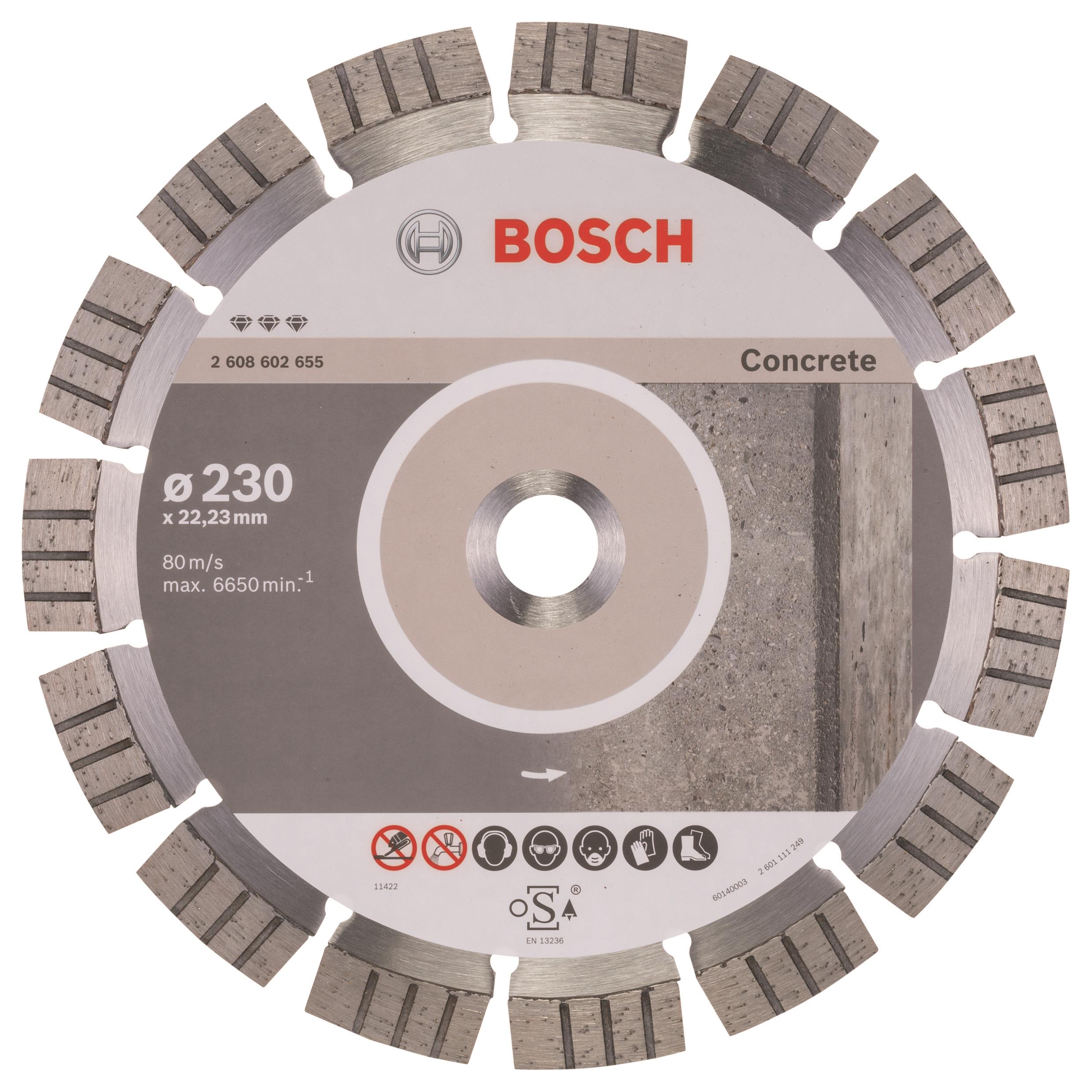 BOSCH Diamantový deliaci kotúč Best for Concrete 230 × 22,23 × 2,4 × 15 mm 2.608.602.655