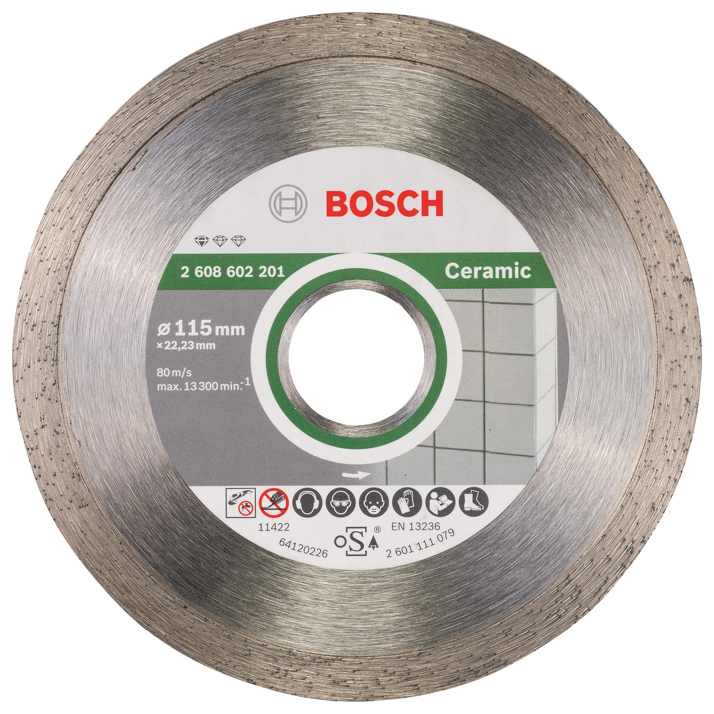 BOSCH Diamantový deliaci kotúč Standard for Ceramic 115 × 22,23 × 1,6 × 7 mm 2.608.603.231