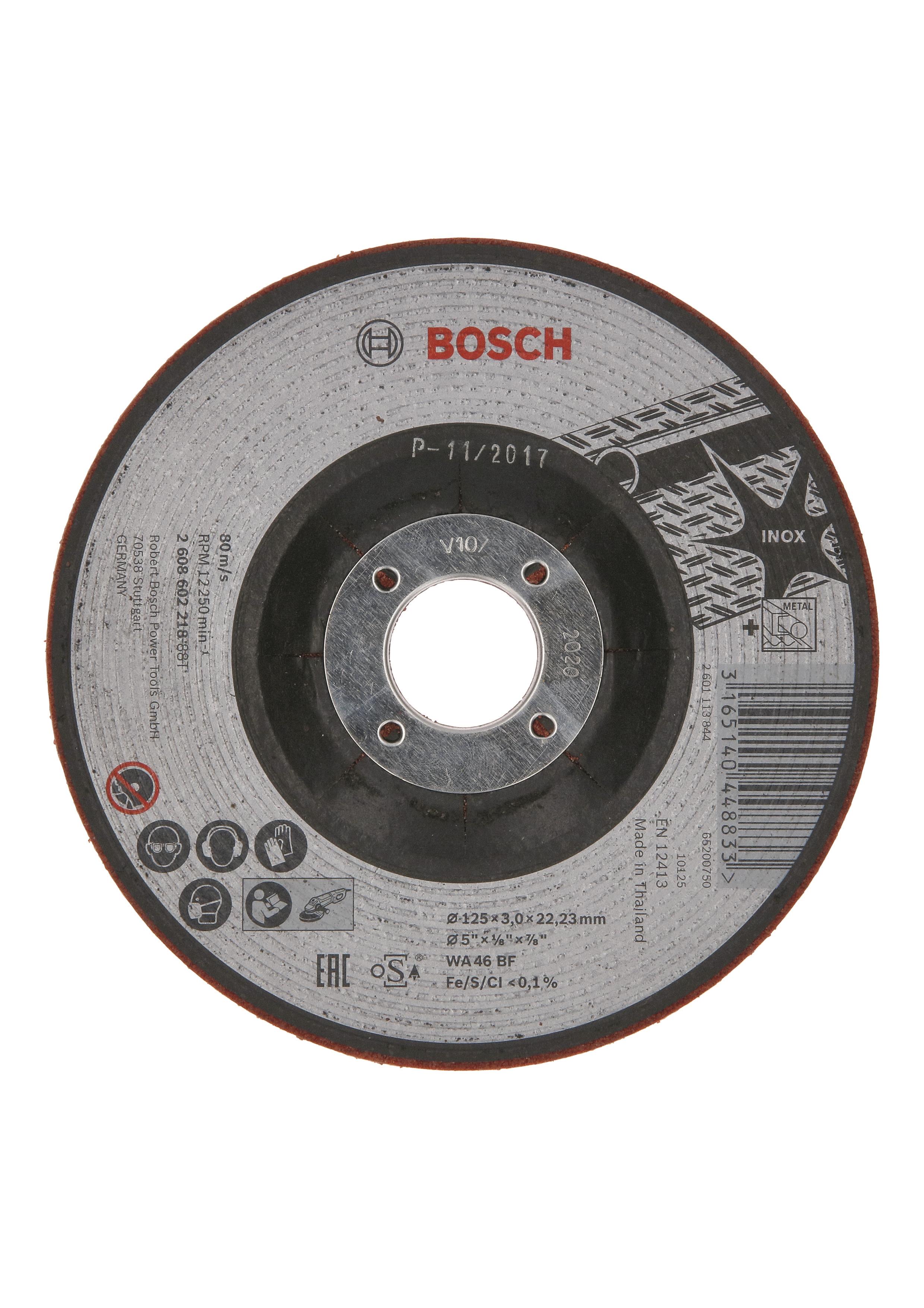 Bosch Polopružný hrubovací kotúč WA 46 BF, 125 mm, 3,0 mm 2.608.602.218