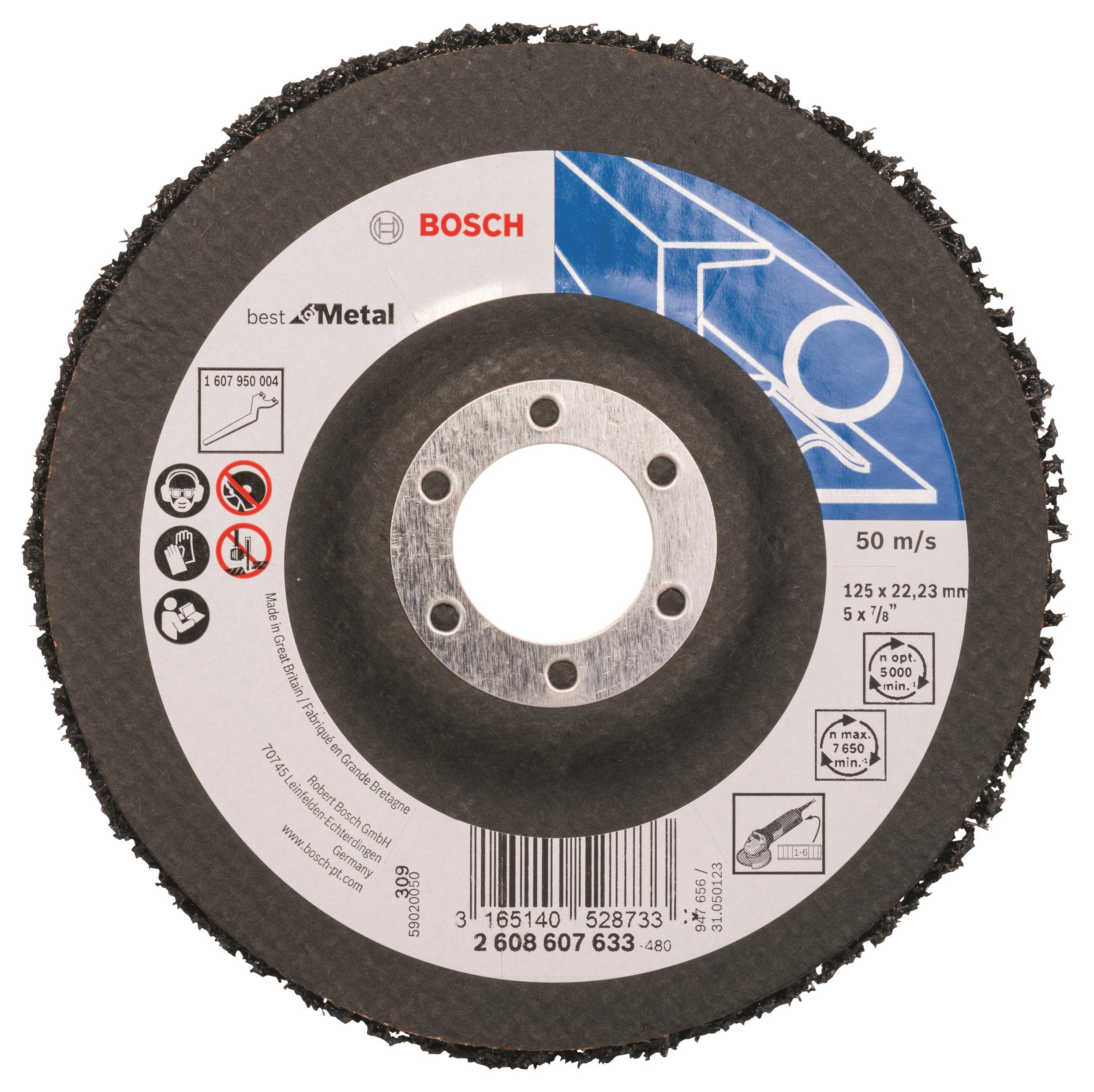 Bosch Čistiaci kotúč N377, Best for Metal 125 mm, 22,23 mm, SiC 2.608.607.633