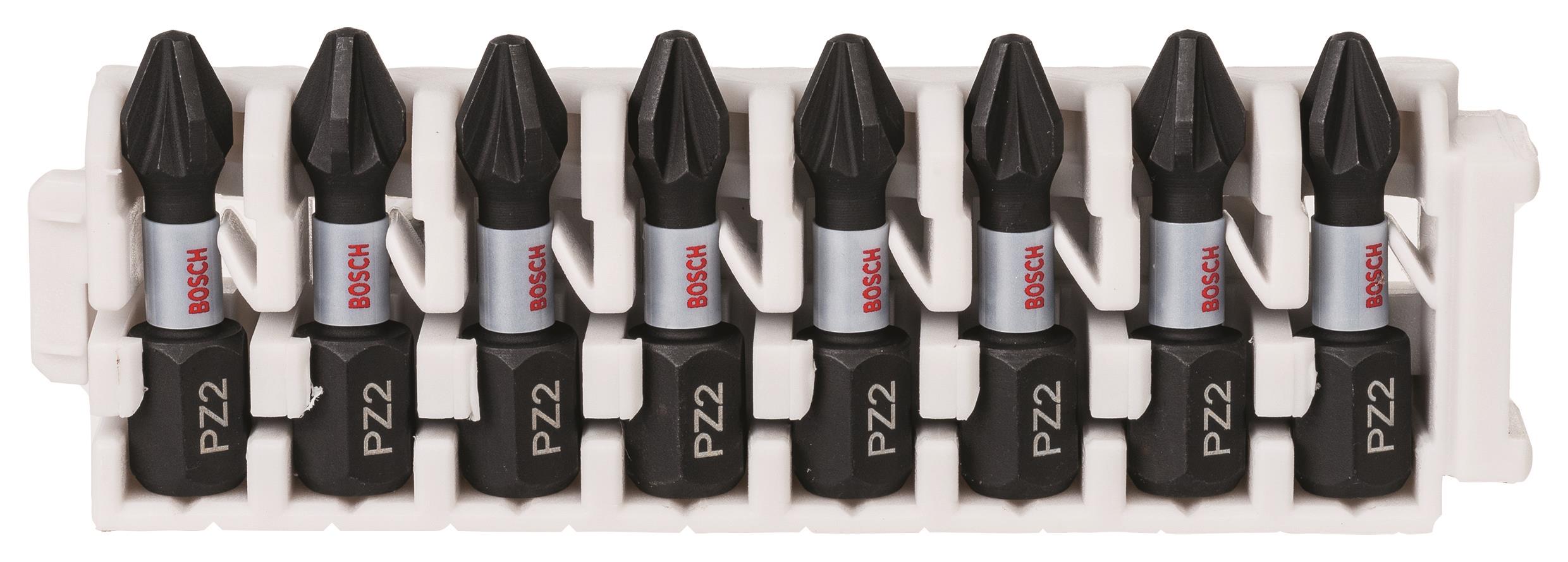 BOSCH 8-dielna súprava nadstavcov Impact Control, 8×PZ2 2.608.522.325