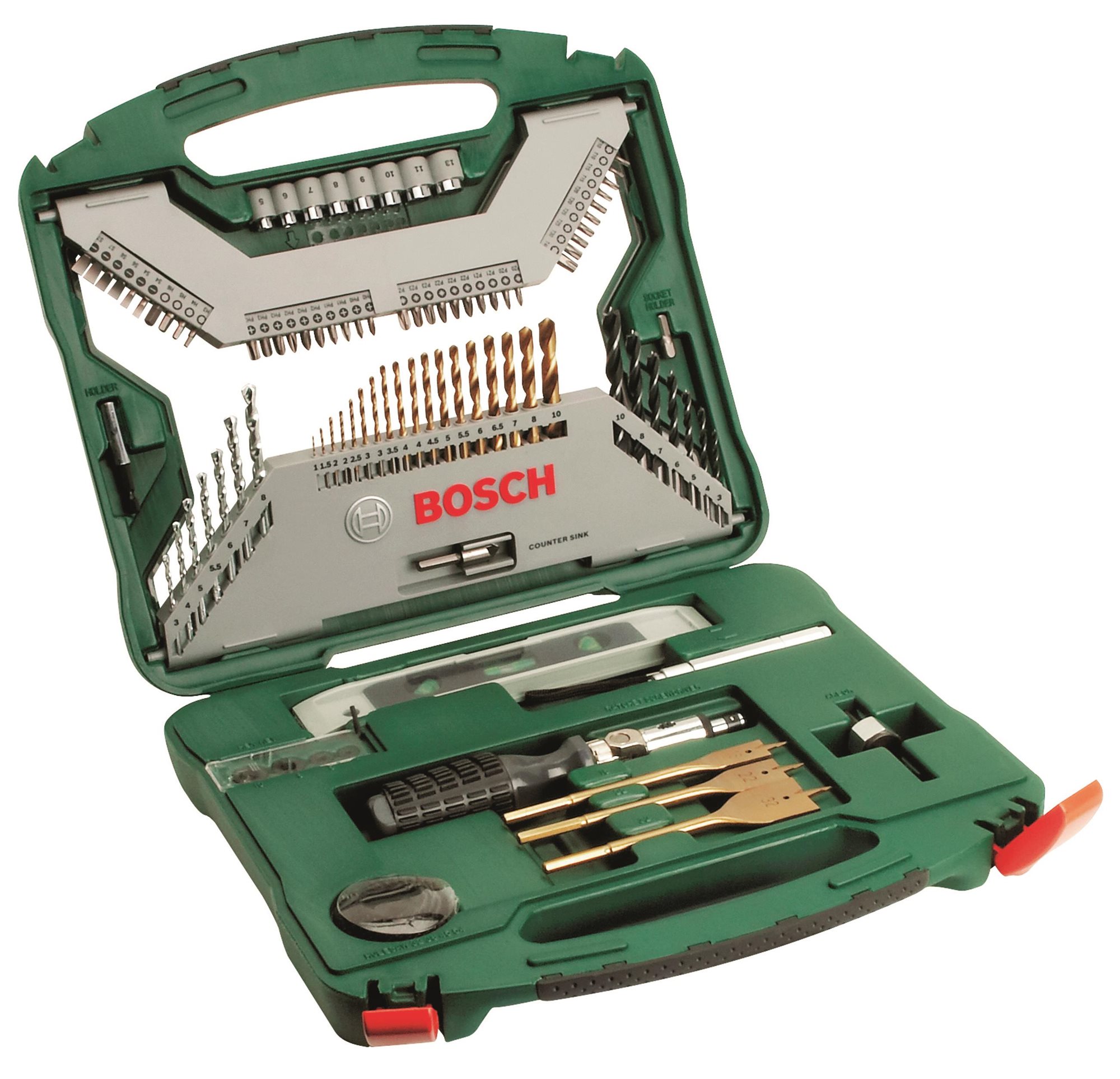 BOSCH 100-dielna súprava X-Line s povlakom TiN 2.607.019.330