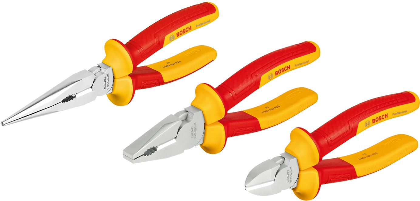 BOSCH Professional súprava klieští VDE 3 ks, 1.600.A02.NG0
