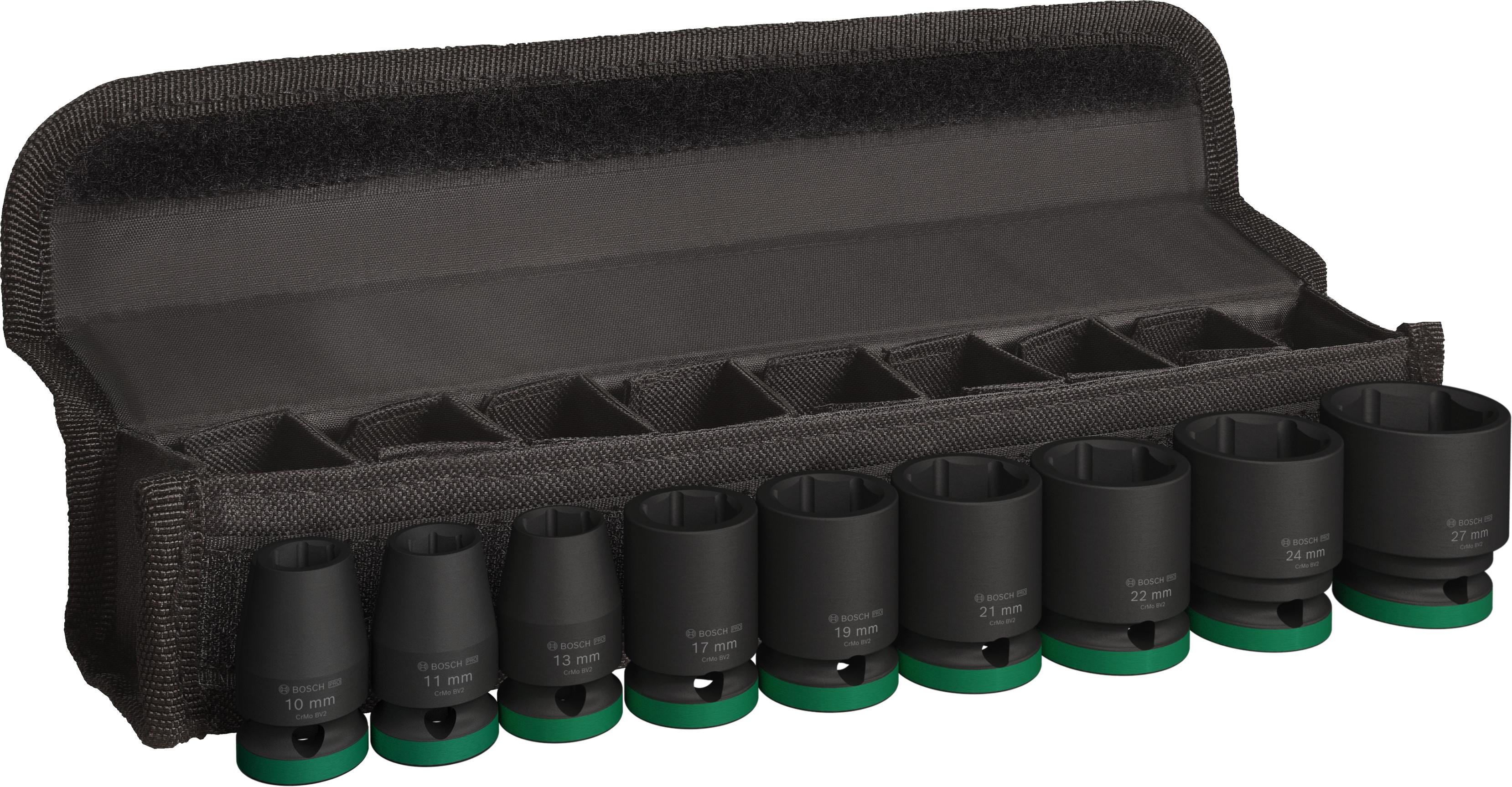 BOSCH Súprava PRO Impact Socket Set, 1”, štandardná, 9 ks