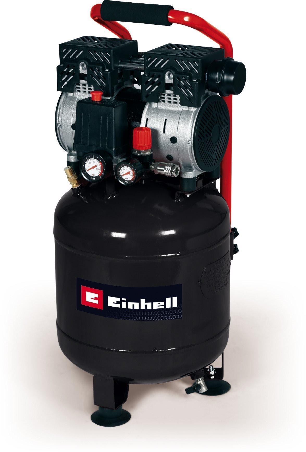 EINHELL Kompresor so vzdušníkom 24 l, bezolejový tichý TE-AC 135/24 Silent Plus, 4020610