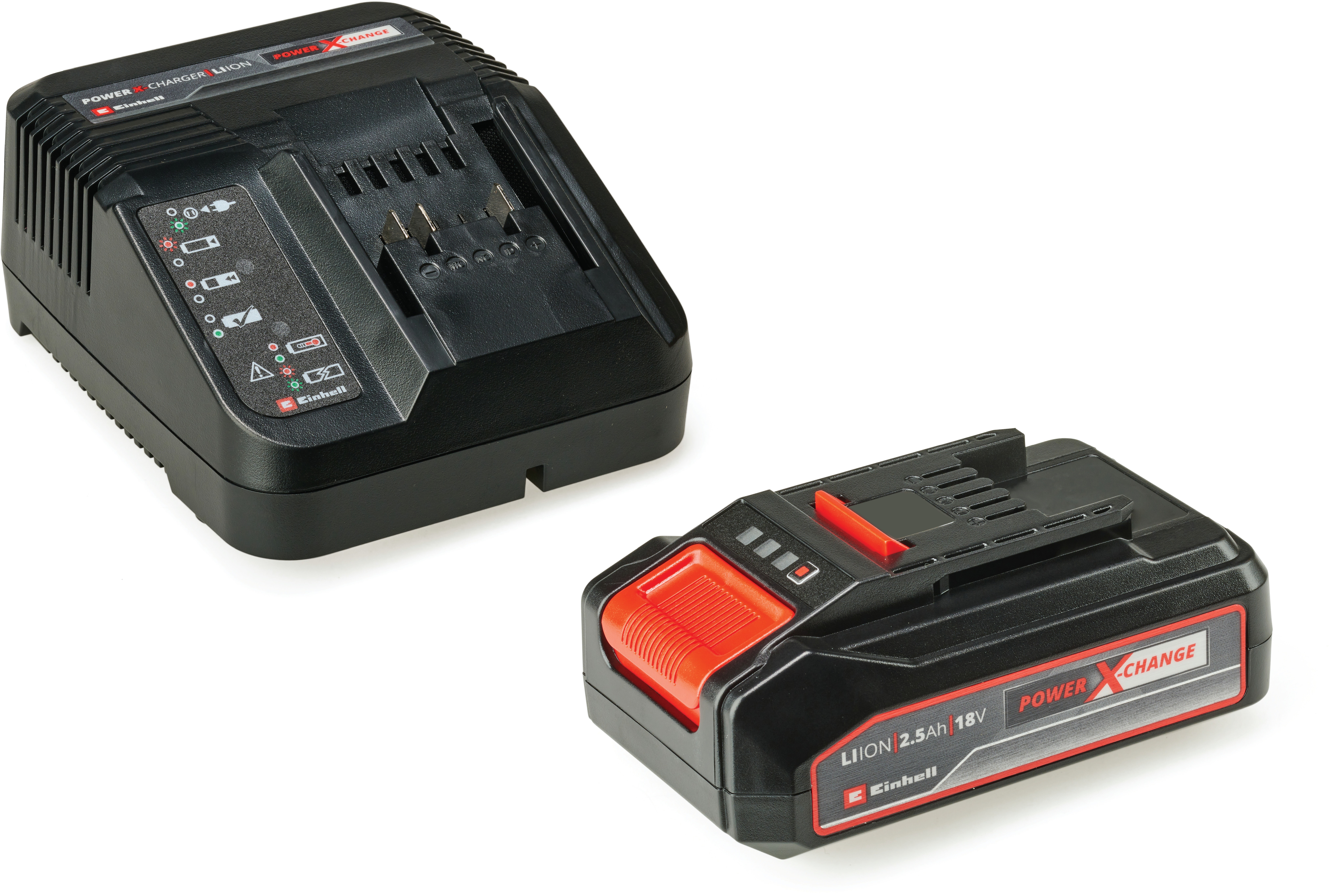 EINHELL Štartovacia súprava Power X-Change 18 V (batéria 2,5 Ah + nabíjačka), 4512097