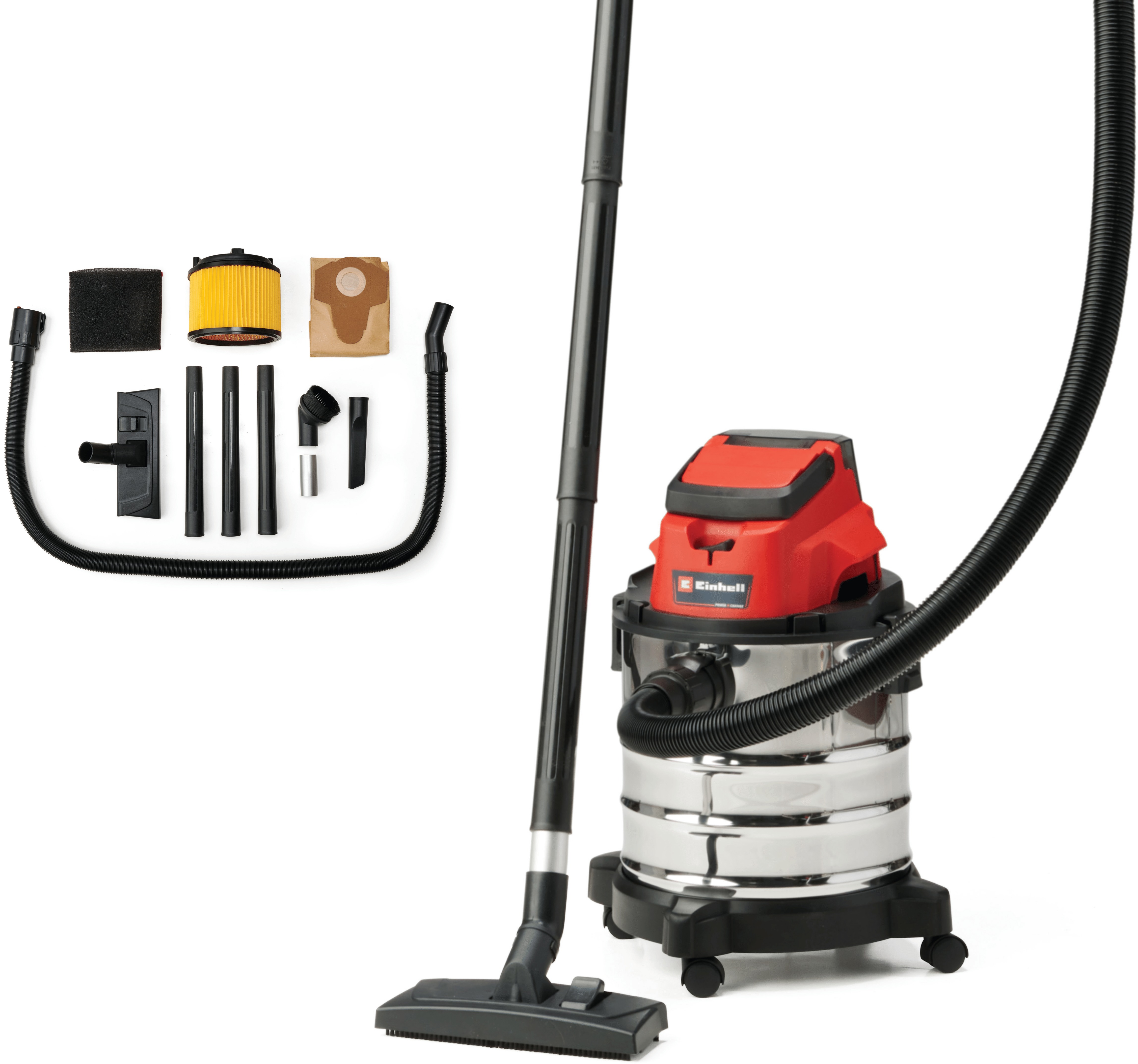 EINHELL Vysávač na mokré a suché vysávanie Aku TC-VC 18/20 Li S-Solo, 2347130 (bez aku)