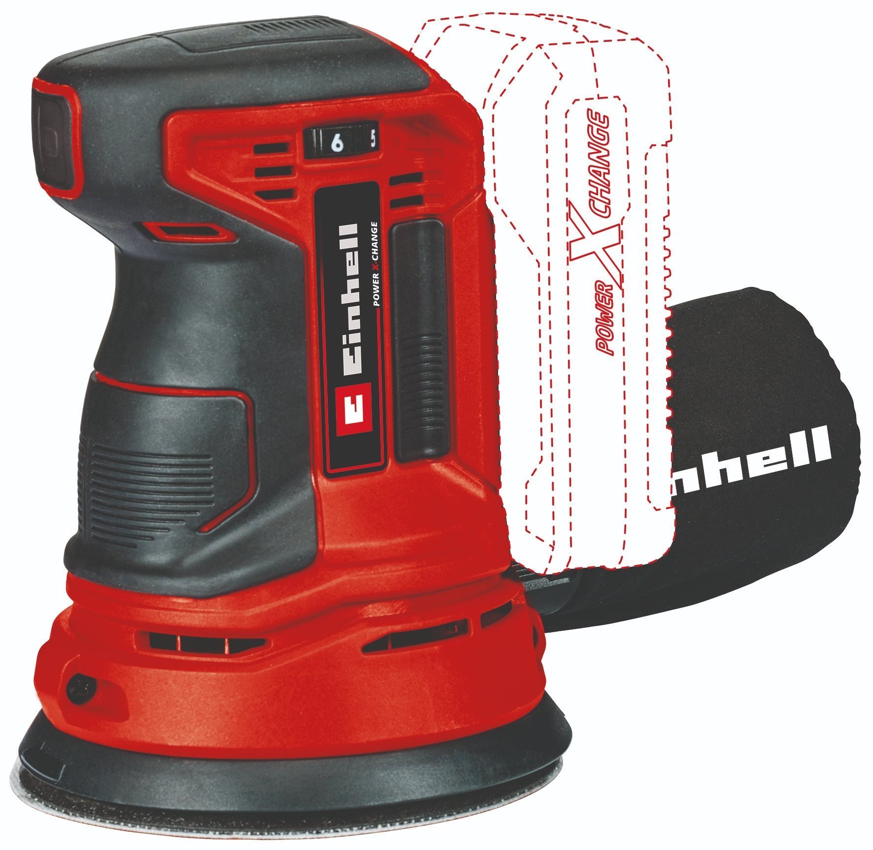 EINHELL Excentrická brúska AKU TE-RS 18 Li-Solo, 4462010 (bez AKU)