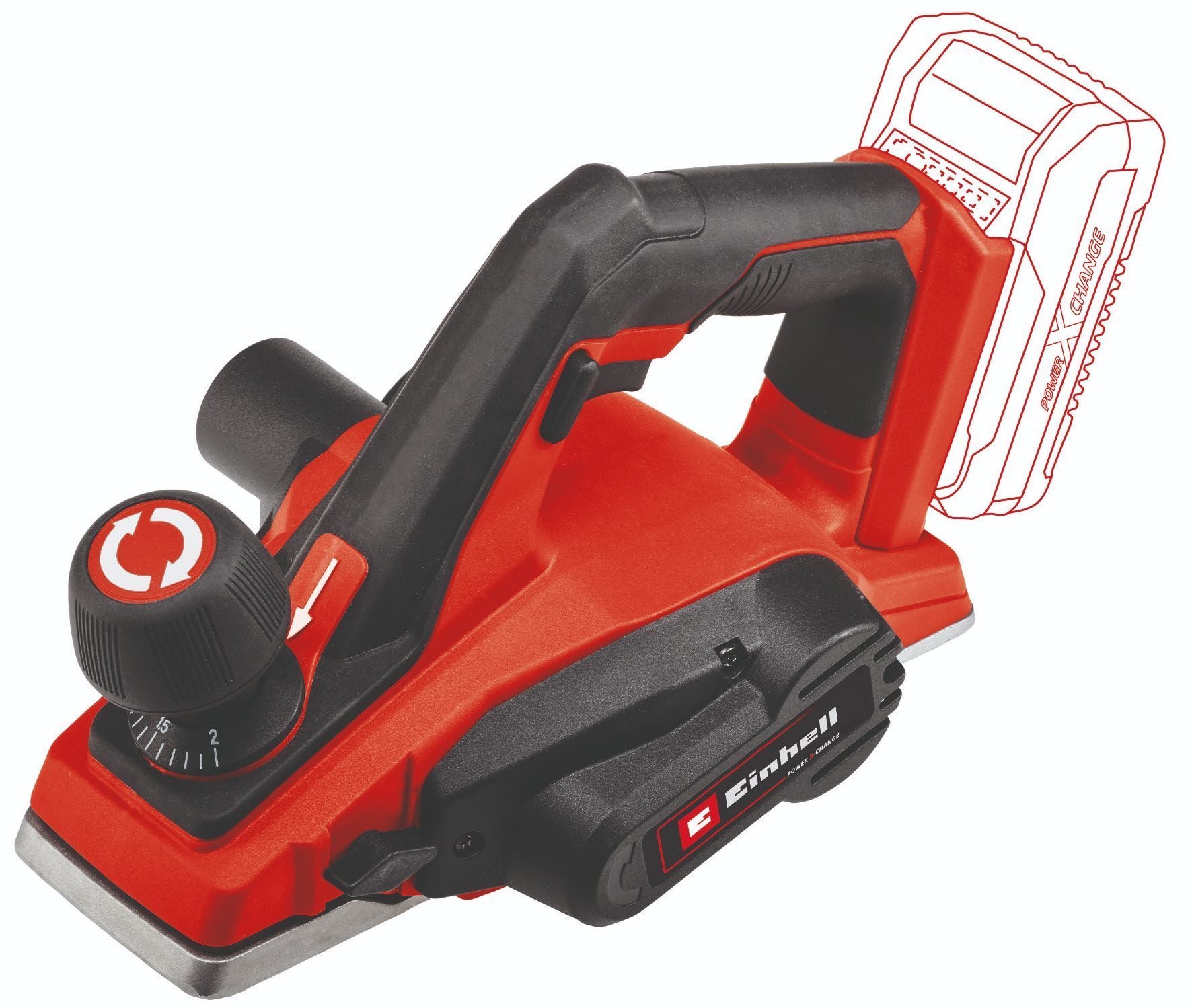 EINHELL Hoblík AKU TE-PL 18/82 Li-Solo, 4345400 (bez AKU)