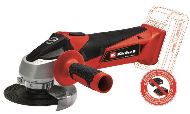 EINHELL Uhlová brúska AKU 115 mm TC-AG 18/115 Li-Solo, 4431130 (bez AKU)