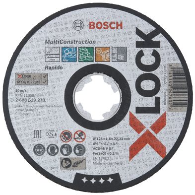 BOSCH X-LOCK Plochý rezací kotúč Multi Material systém