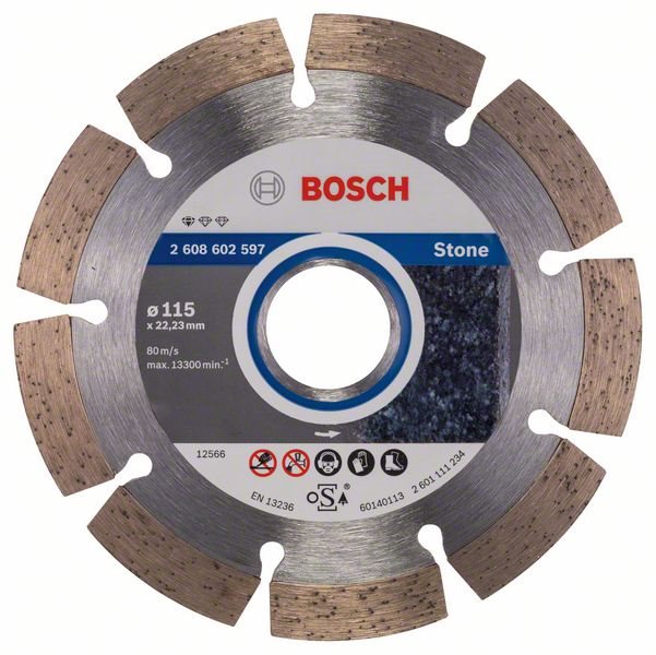 BOSCH Standard for Stone 115 × 22,23 × 1,6 × 10 mm