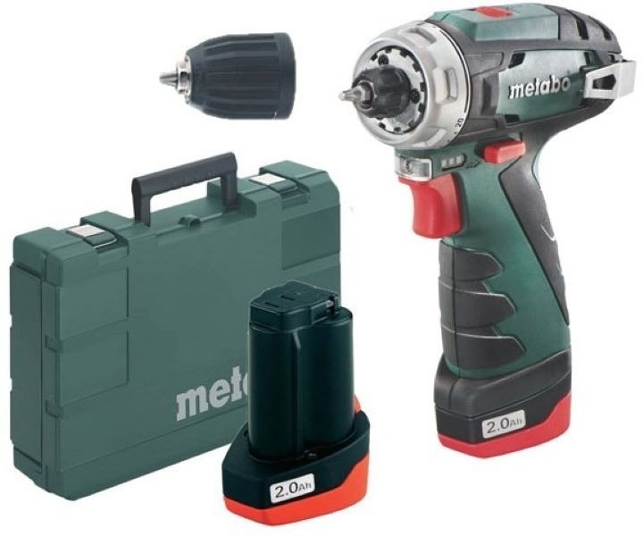 METABO Aku vŕtačka PowerMaxx BS Basic 12 V, 2× 2 Ah
