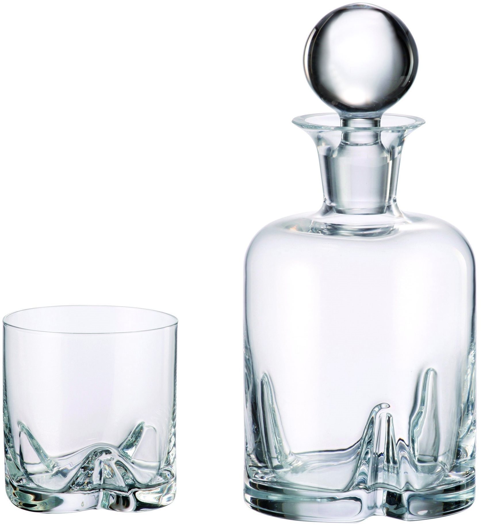 Bohemia Royal Crystal Whisky sada 7 ks TRIO