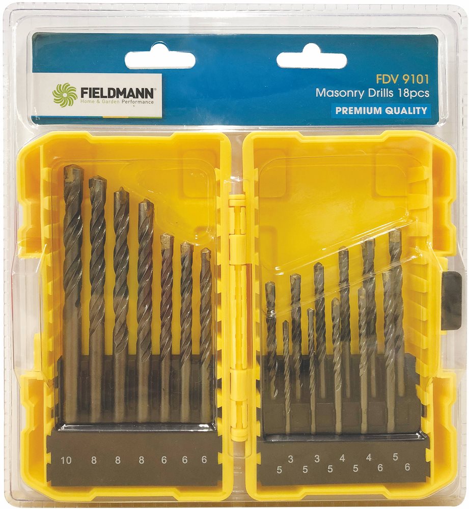 FIELDMANN Sada vrtákov do muriva 18 ks FDV 9101