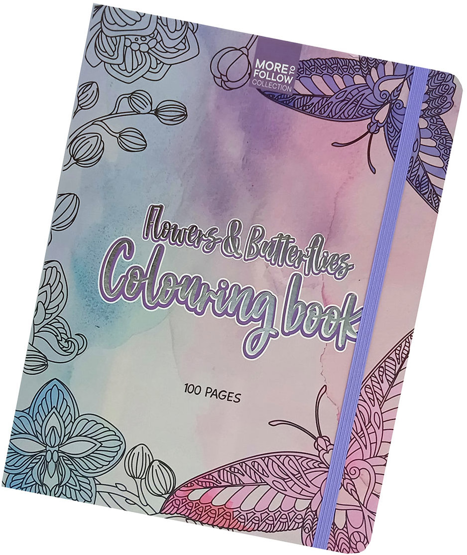 Excellent Omaľovánky – Kvety a motýle