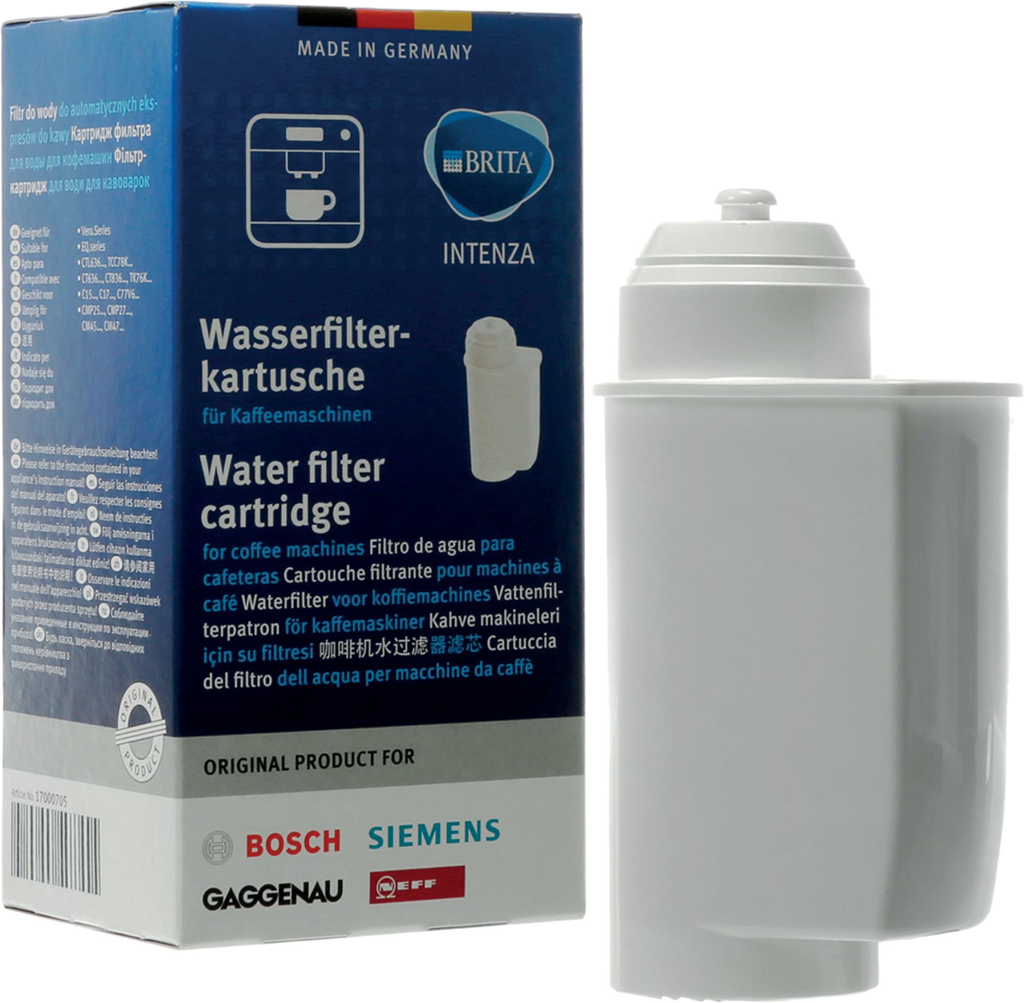 BOSCH Vodní filtr 17008835 BRITA Intenza pro kávovary Bosch a Siemens