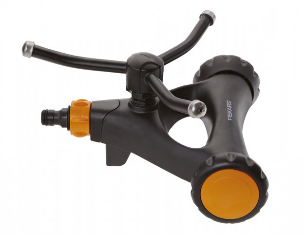 FISKARS - Vírivý zavlažovač, kovový s kolieskami