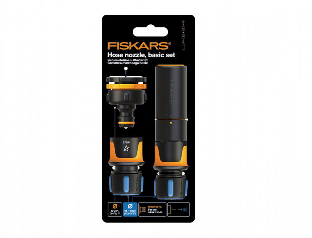 FISKARS Sada Comfort – základná sada koncoviek na hadice